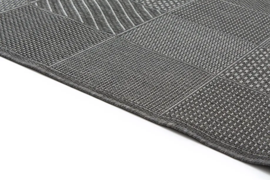 Alfombra Wilton - Tibet Patch (gris)
