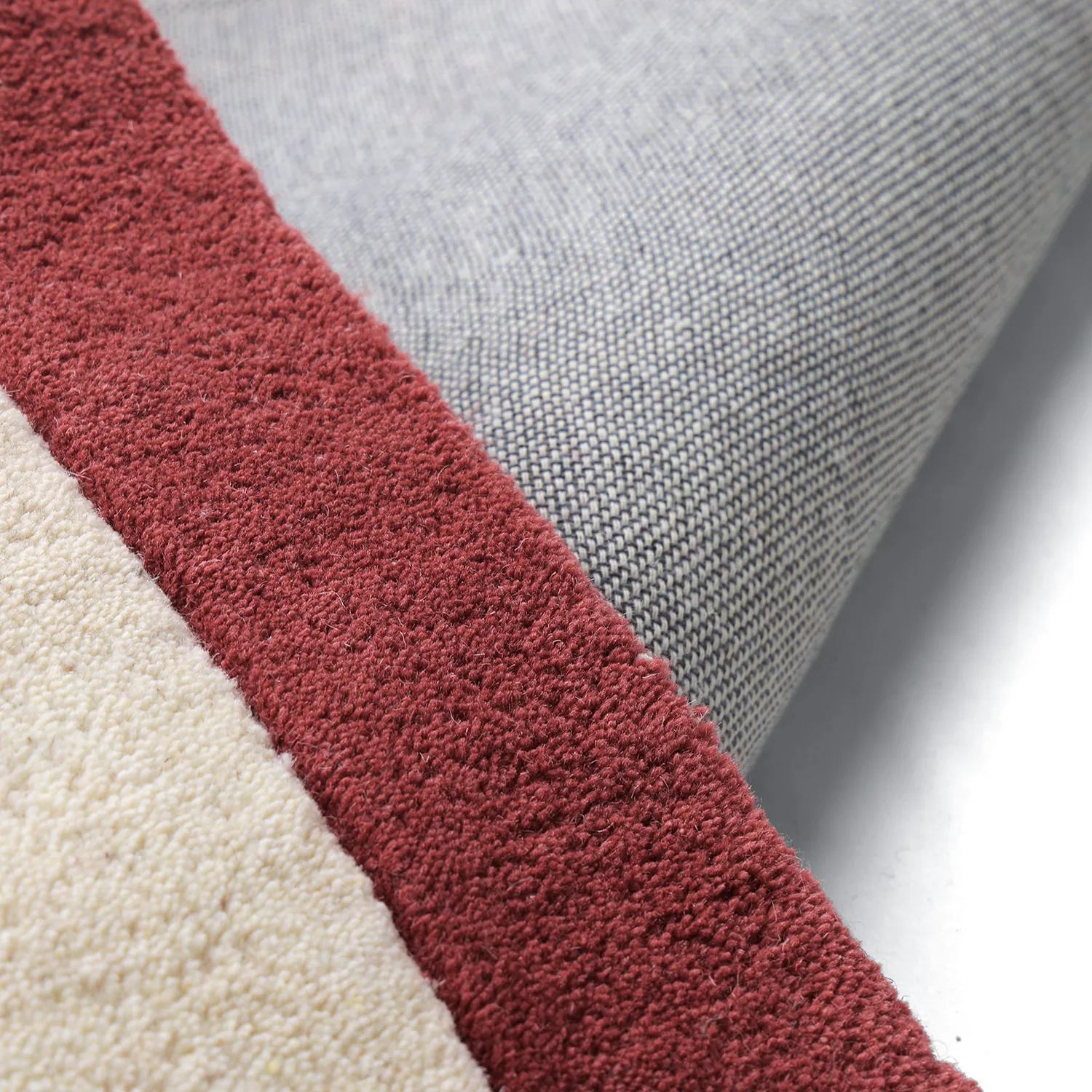 Alfombra de Lana - Agra Hand Tufted Wool Premium (crema/rojo)