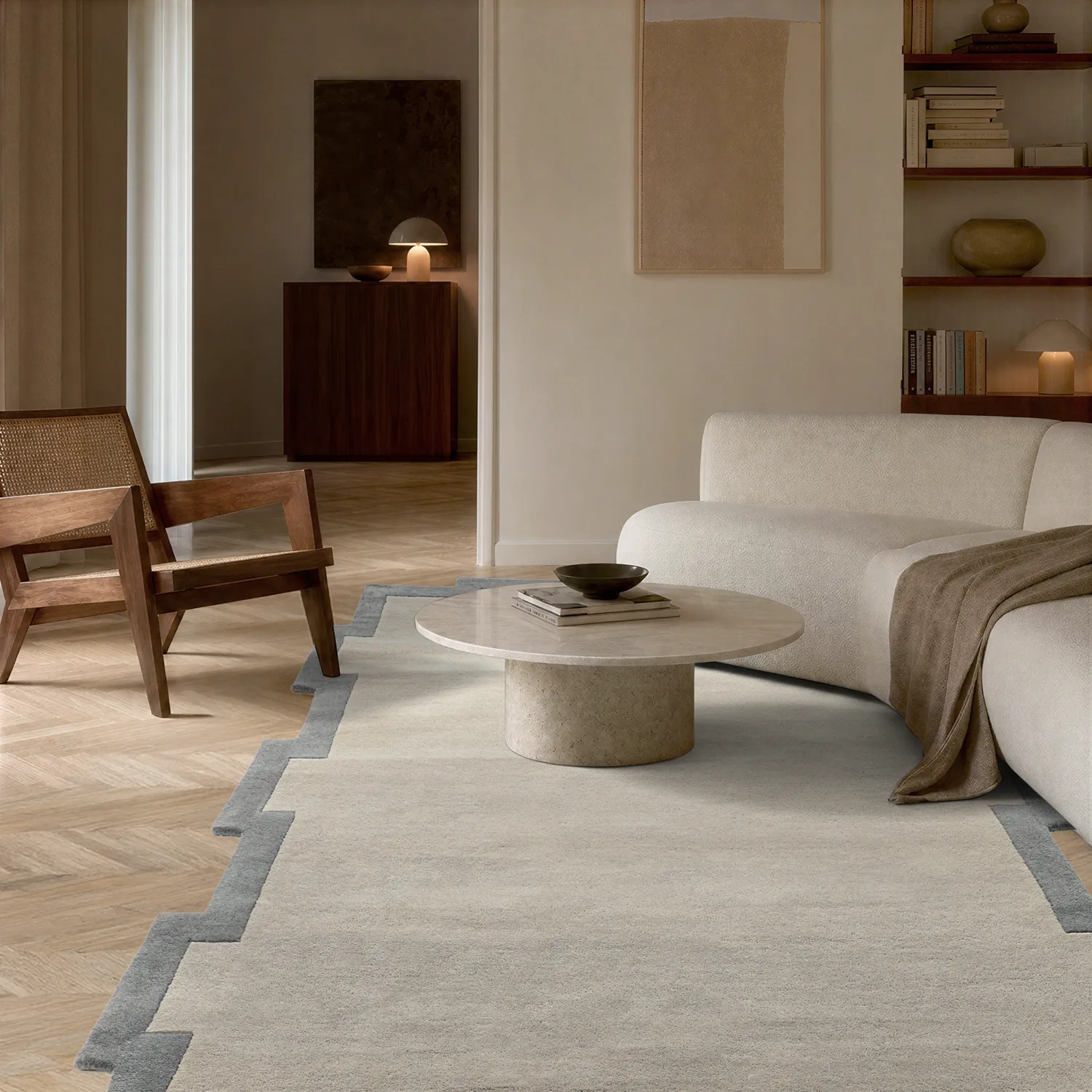 Alfombra de Lana - Agra Hand Tufted Wool Premium (gris)