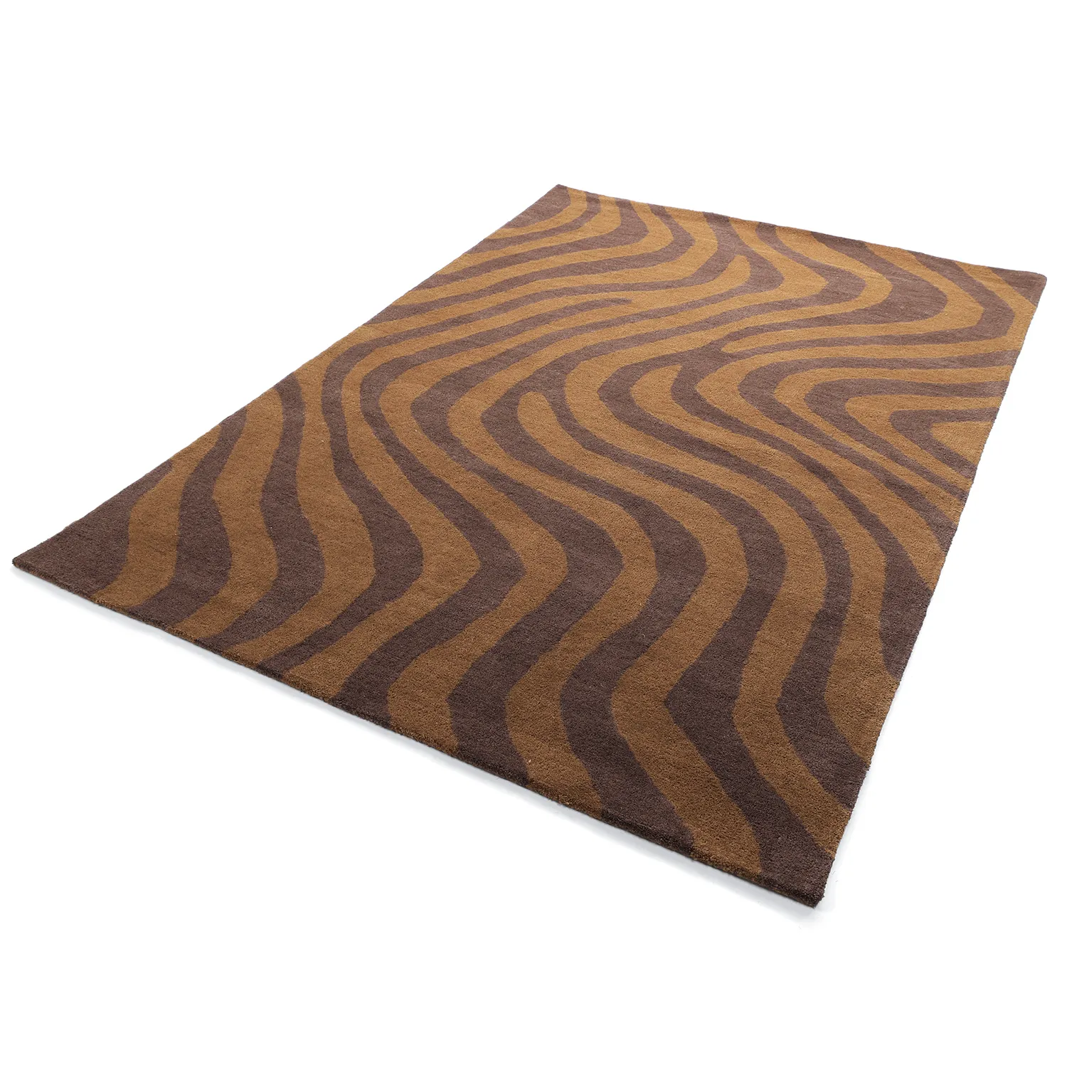 Alfombra de Lana - Aiz Hand Tufted Wool Premium (marrón)