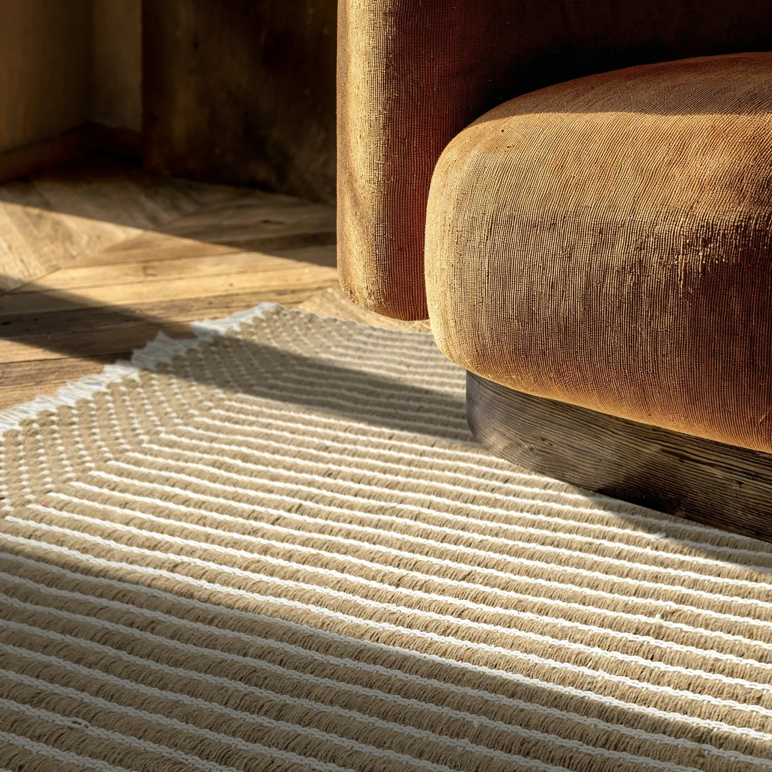 Alfombra de Lana - Arbil (beige/blanco)