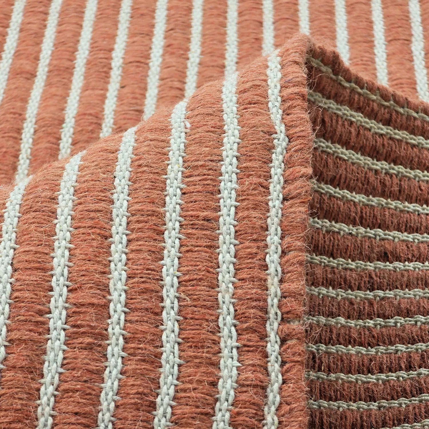 Alfombra de Lana - Arbil (terracota/blanco)