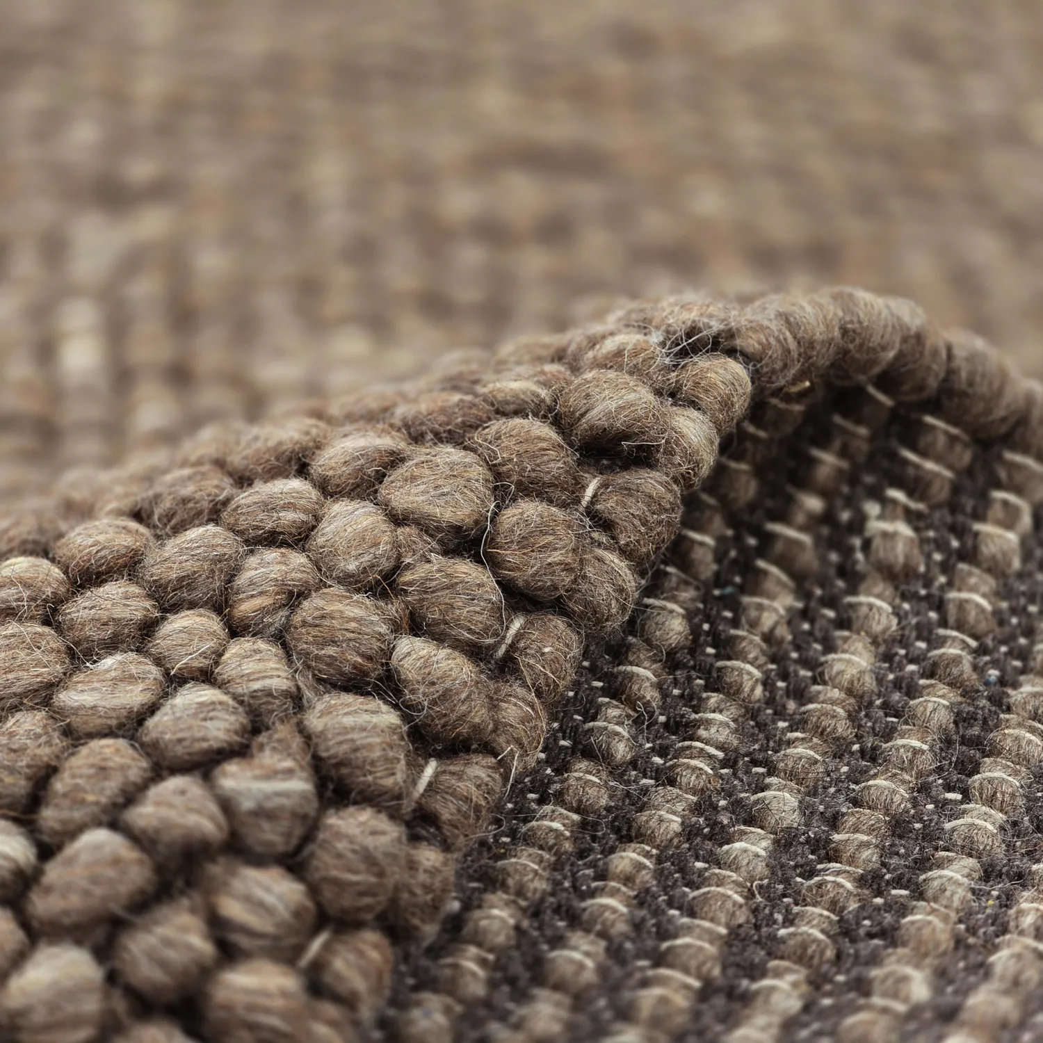 Alfombra de Lana - Avafors Wool Bubble (marrón/beige)