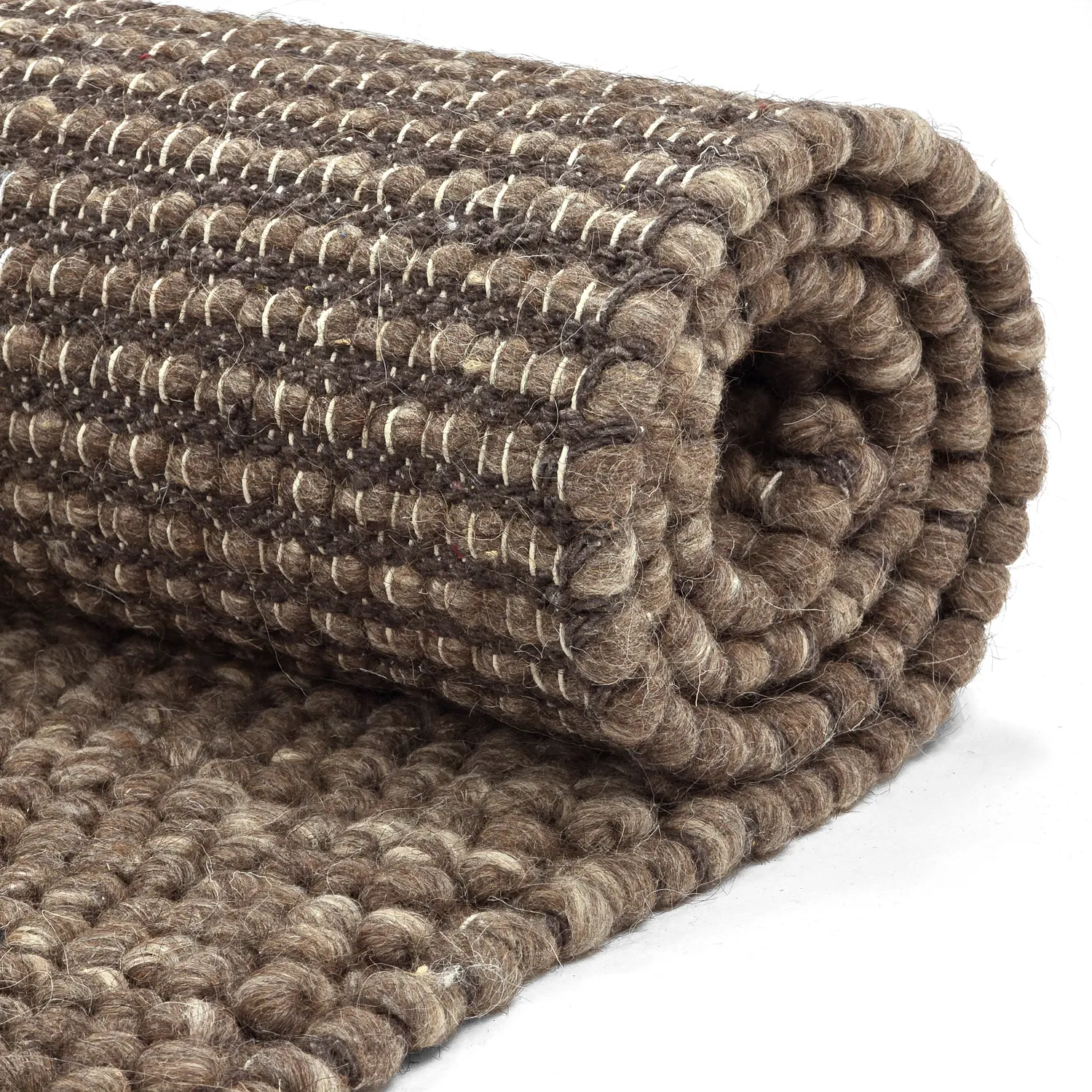 Alfombra de Lana - Avafors Wool Bubble (marrón/beige)