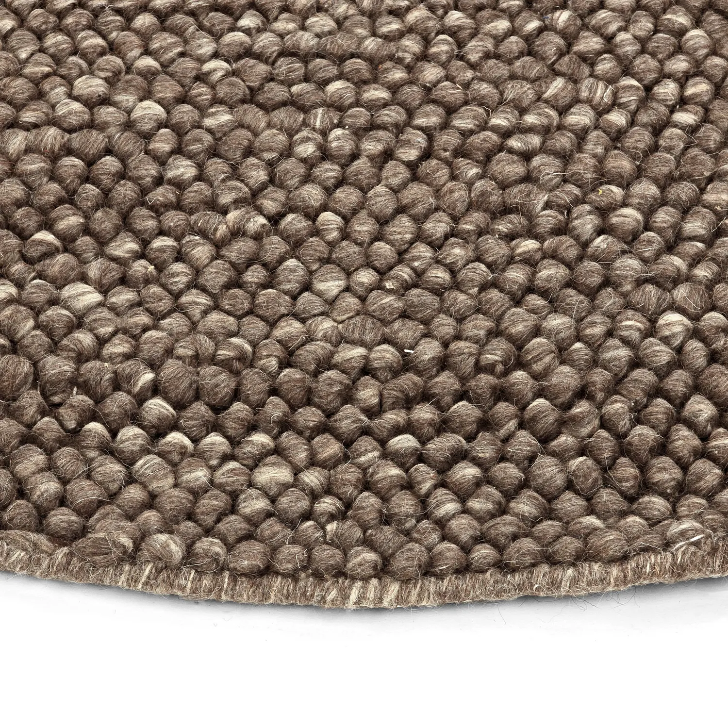 Alfombras redondeadas - Avafors Wool Bubble (marrón/beige)