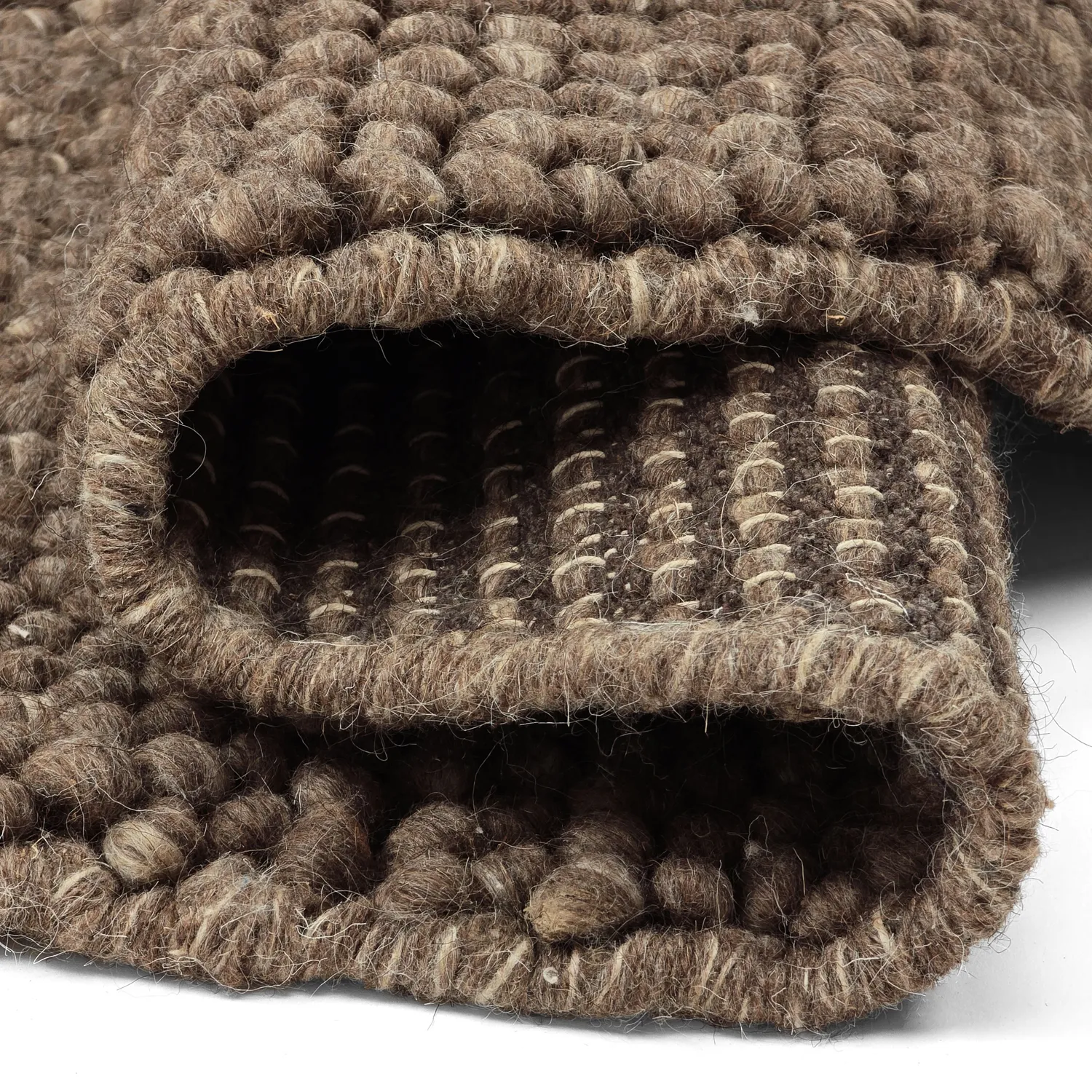 Alfombras redondeadas - Avafors Wool Bubble (marrón/beige)