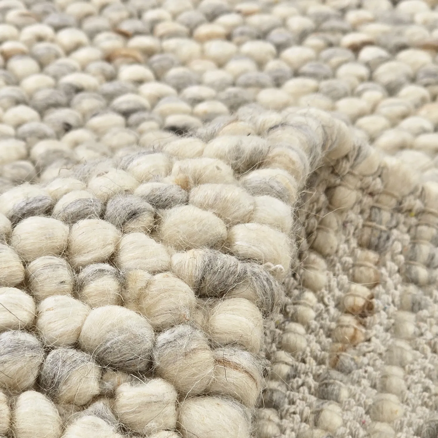 Alfombra de Lana - Avafors Wool Bubble (gris/beige)