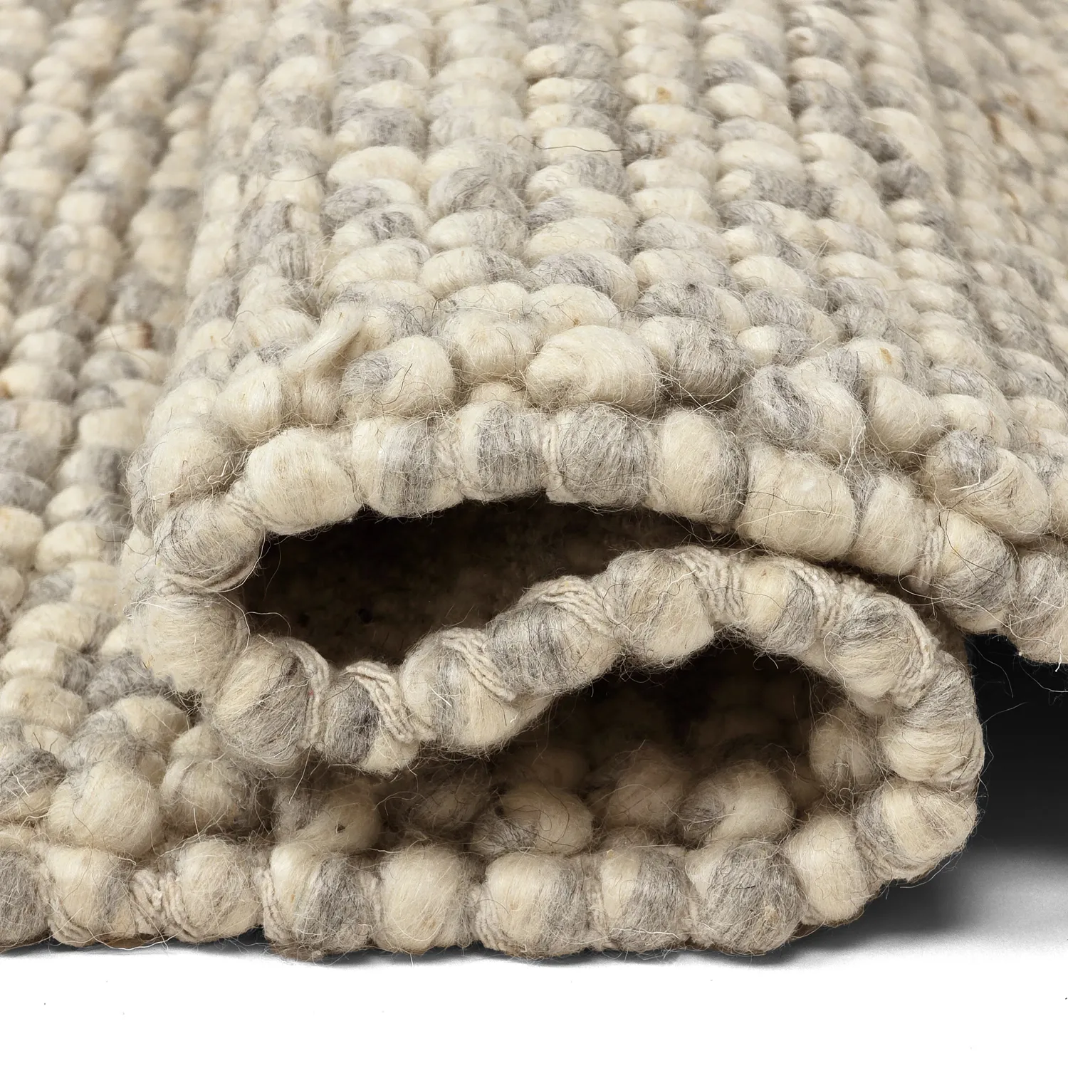 Alfombra de Lana - Avafors Wool Bubble (gris/beige)