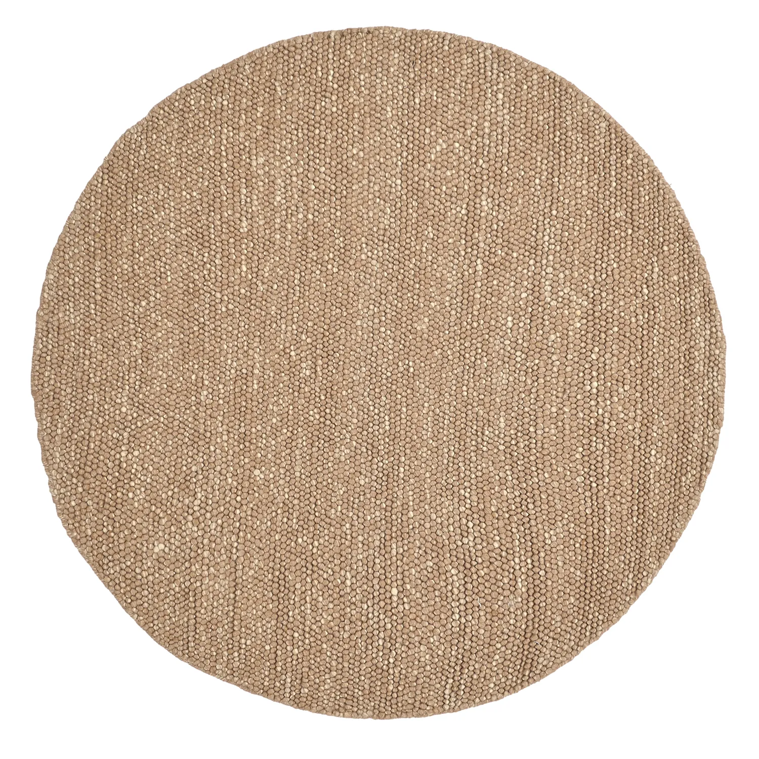 Alfombras redondeadas - Avafors Wool Bubble (marrón claro/blanco)