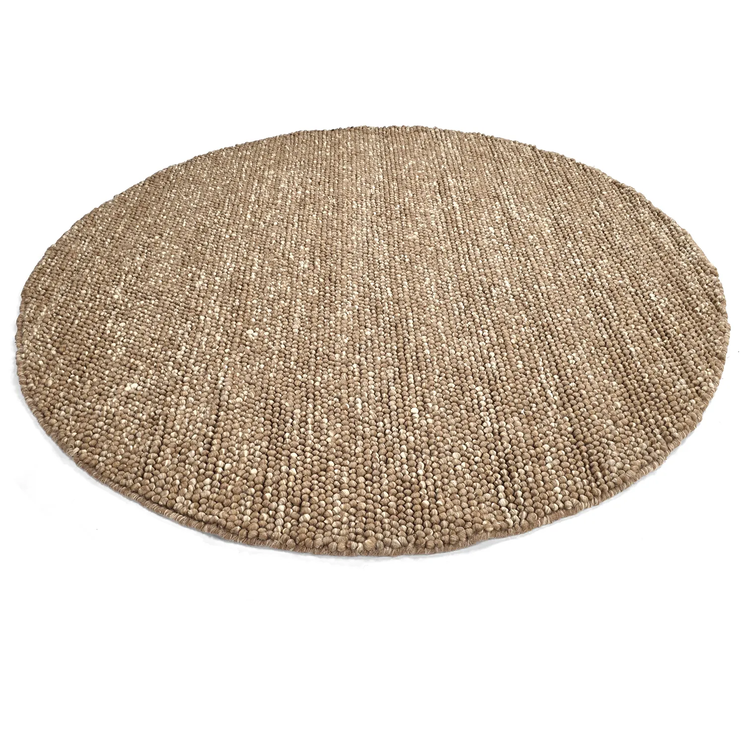 Alfombras redondeadas - Avafors Wool Bubble (marrón claro/blanco)