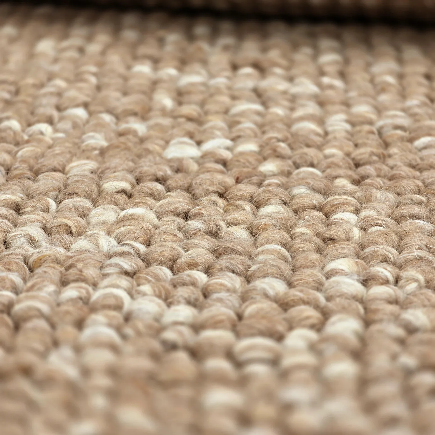 Alfombras redondeadas - Avafors Wool Bubble (marrón claro/blanco)