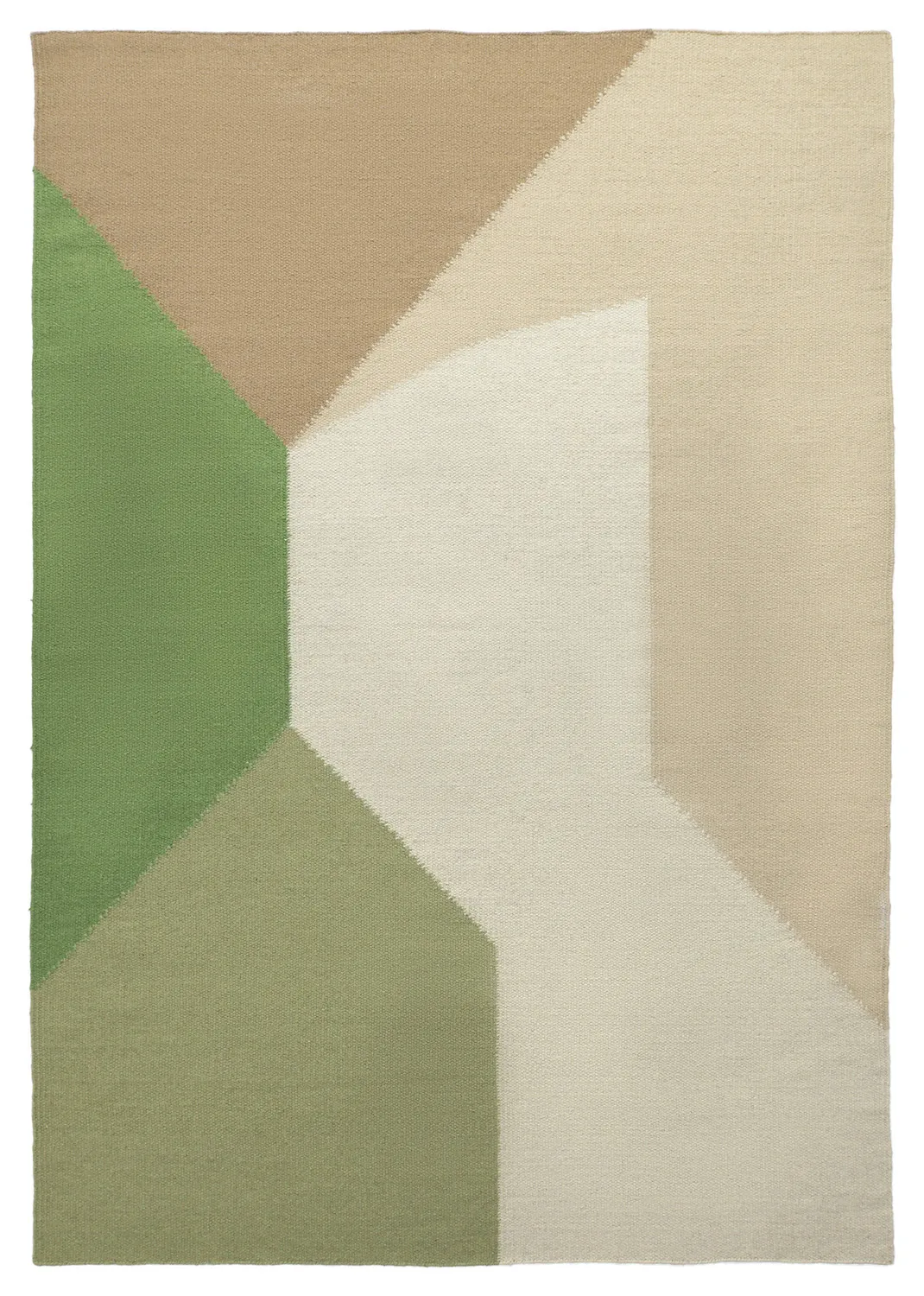 Alfombra de Lana - Aveiro (verde/multicolor)