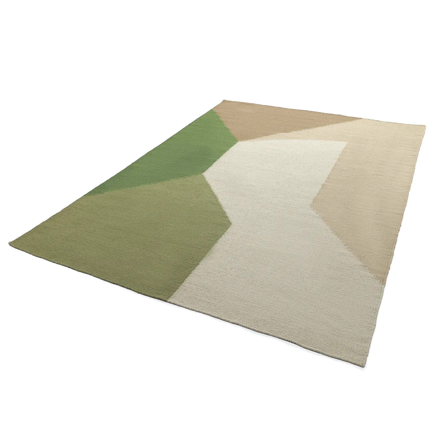 Alfombra de Lana - Aveiro (verde/multicolor)