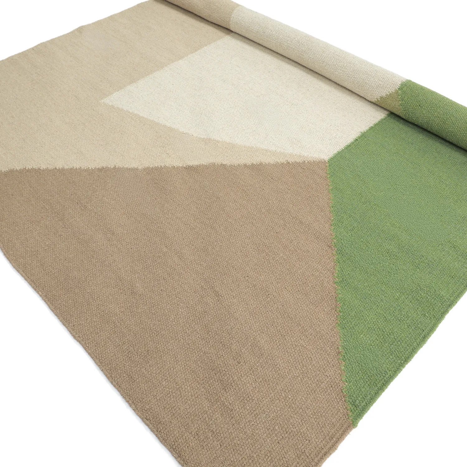Alfombra de Lana - Aveiro (verde/multicolor)