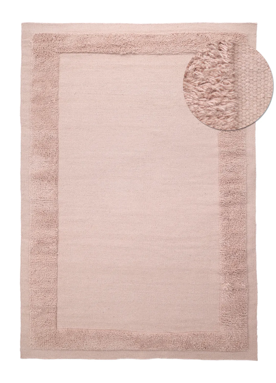 Alfombra de Lana - Beja (rosa empolvado)