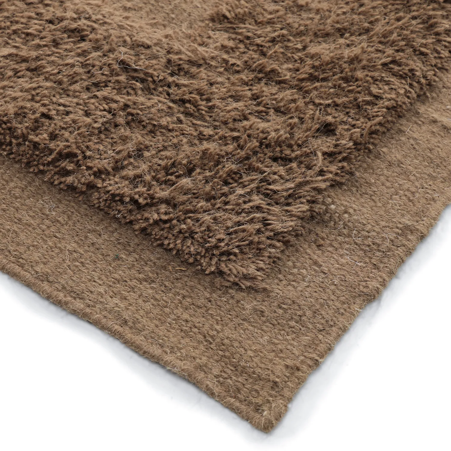 Alfombra de Lana - Beja (marrón oscuro)