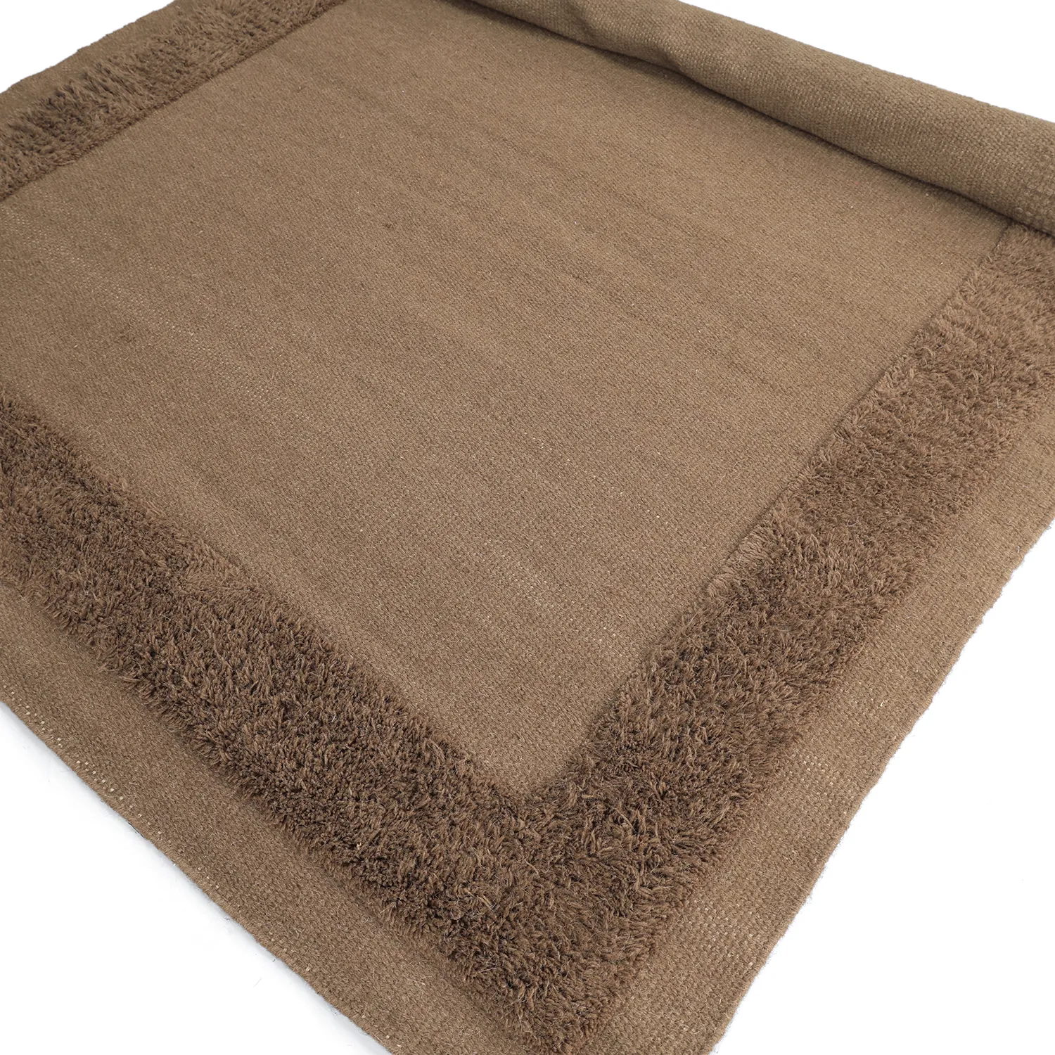 Alfombra de Lana - Beja (marrón oscuro)