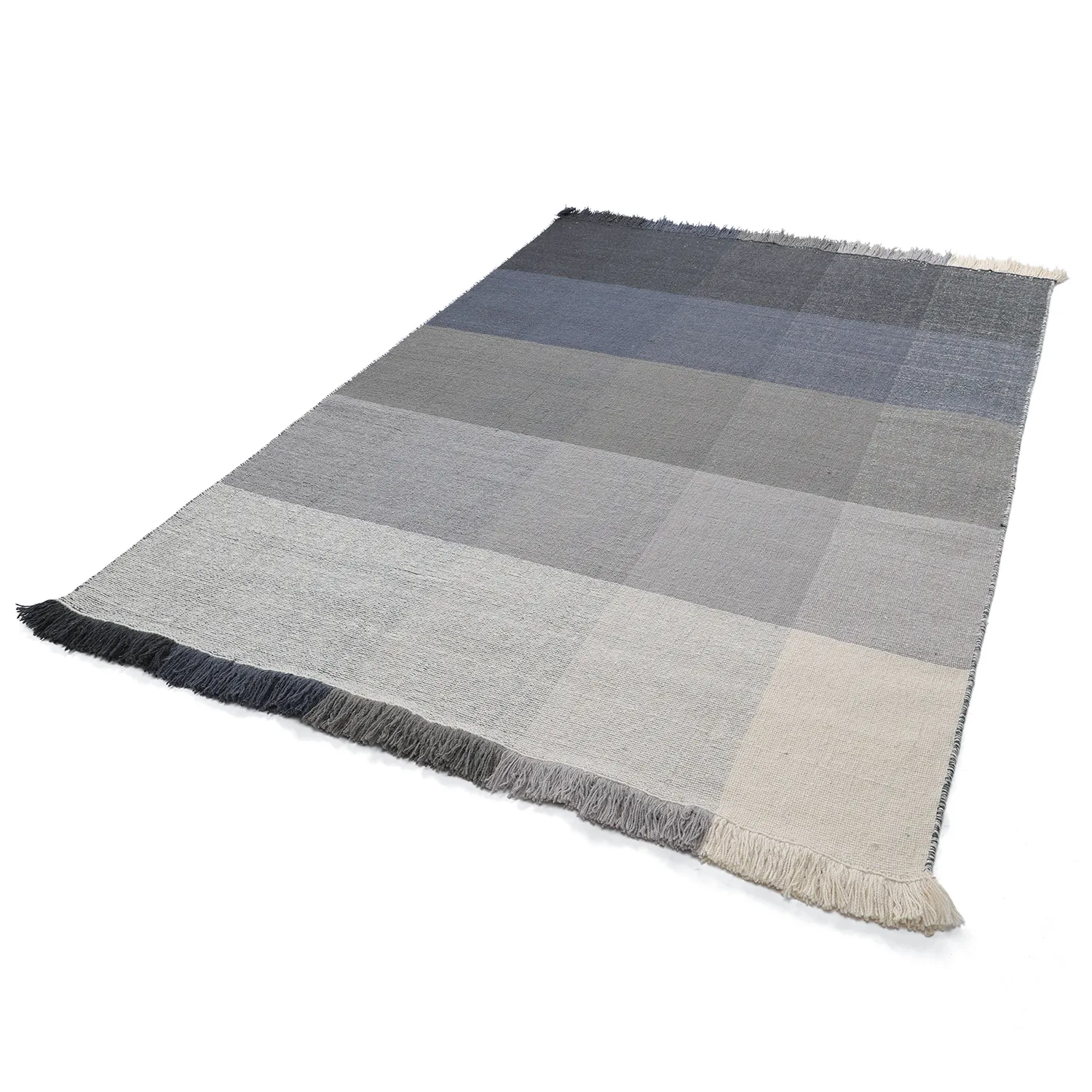 Alfombra de Lana - Chaves (azul/gris/blanco)