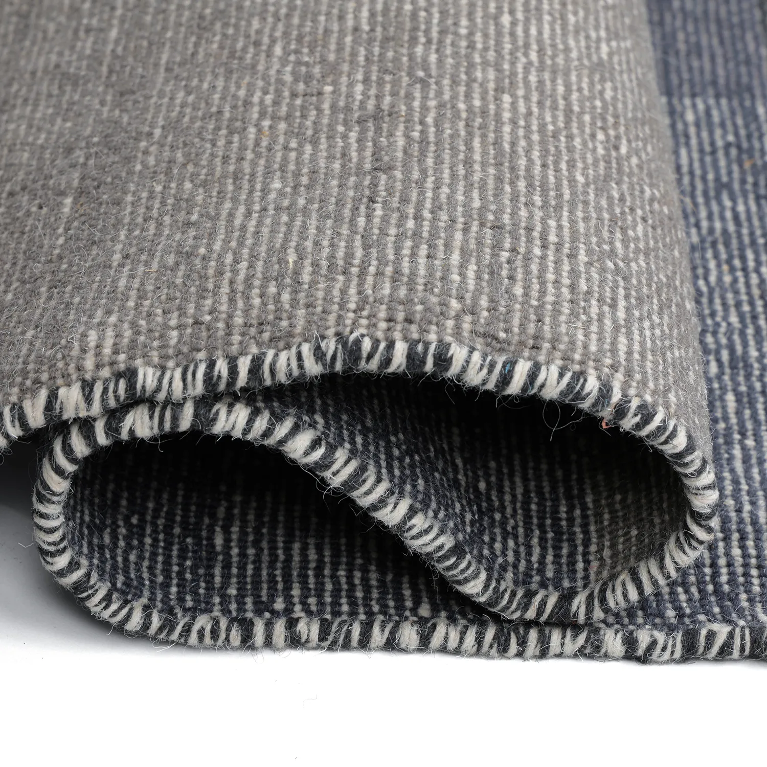 Alfombra de Lana - Chaves (azul/gris/blanco)