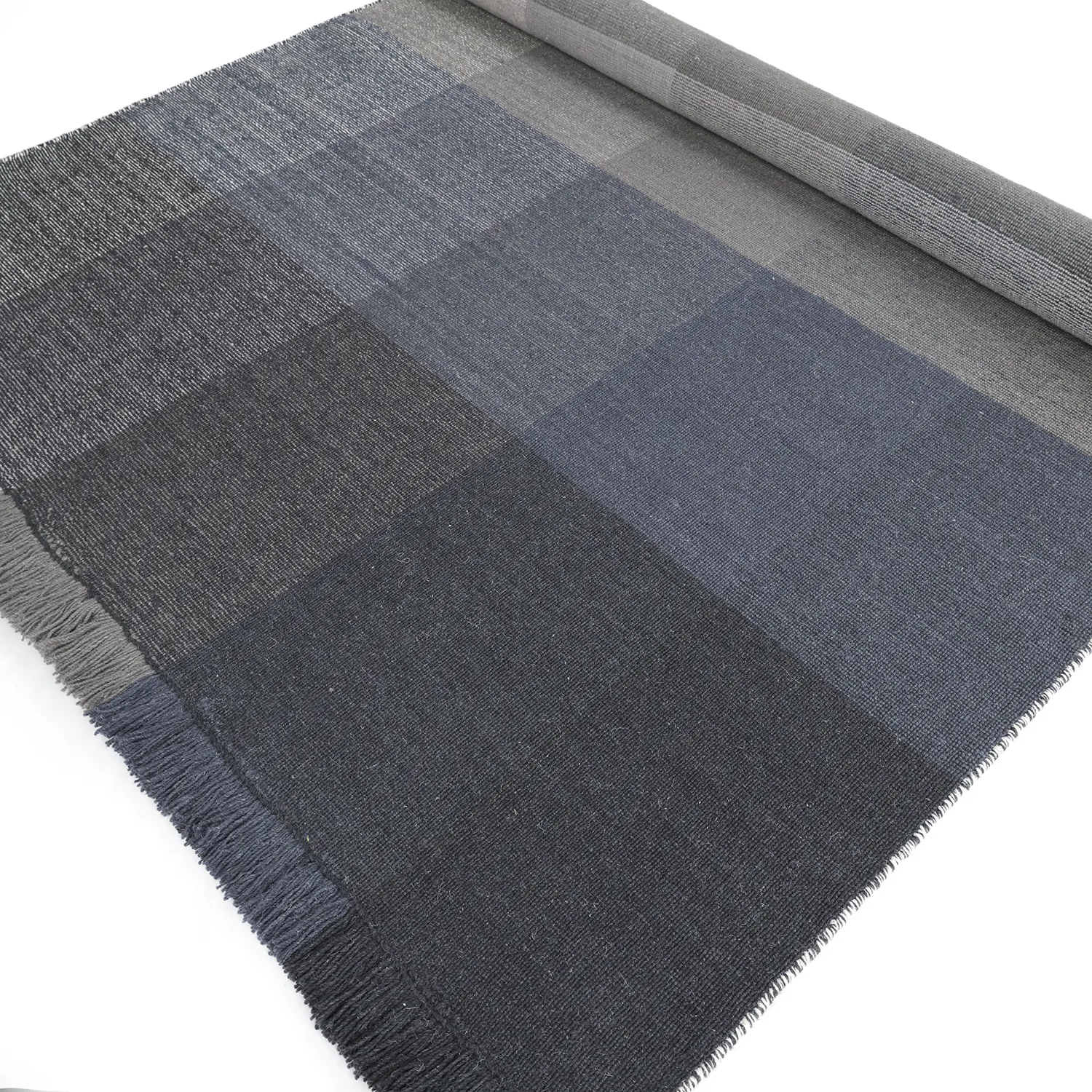 Alfombra de Lana - Chaves (azul/gris/blanco)