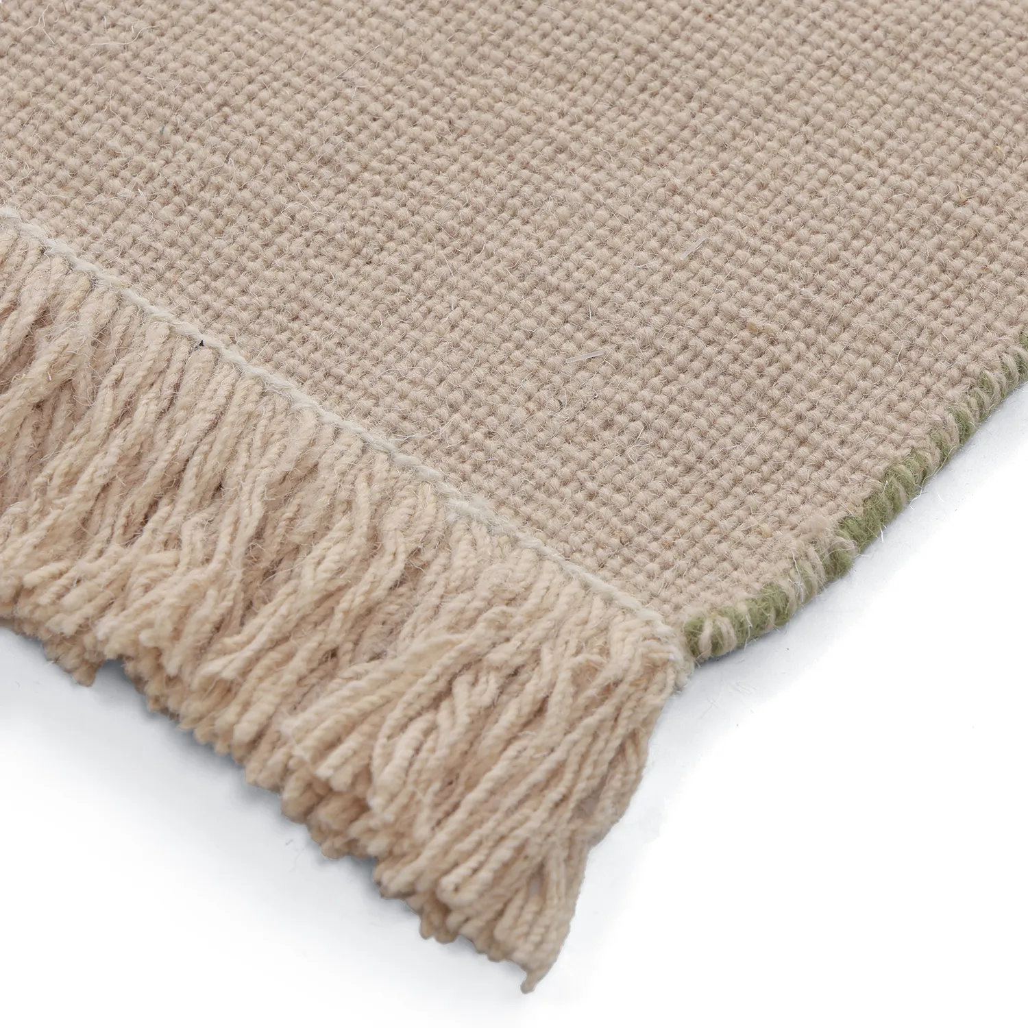 Alfombra de Lana - Chaves (verde/beige)
