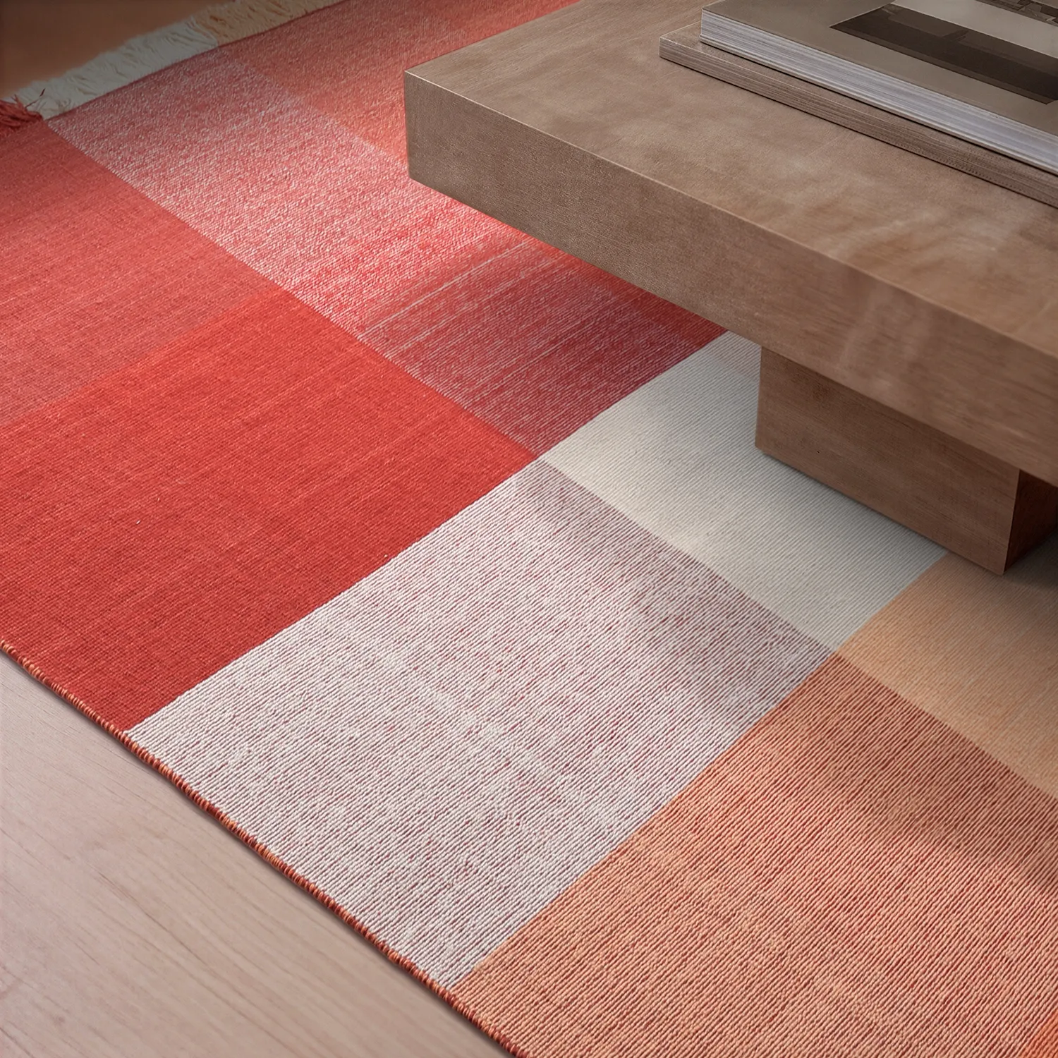 Alfombra de Lana - Chaves (rojo/naranja)