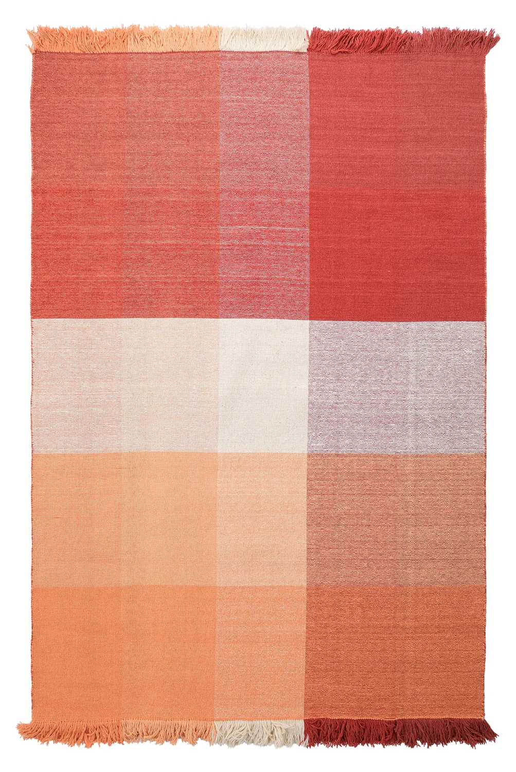 Alfombra de Lana - Chaves (rojo/naranja)