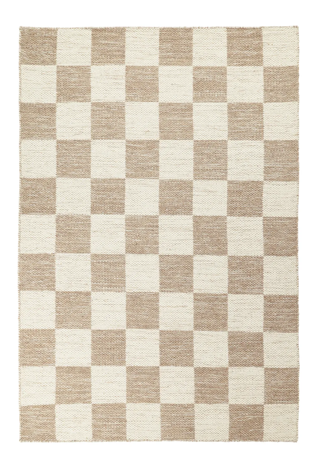 Alfombra de Lana - Dundee (beige/blanco)