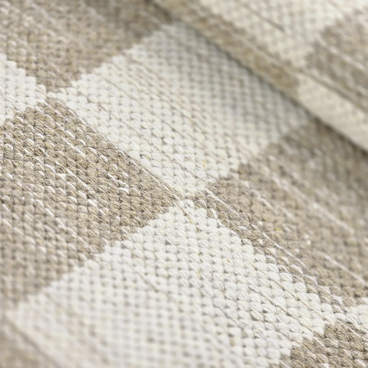 Alfombra de Lana - Dundee (beige/blanco)
