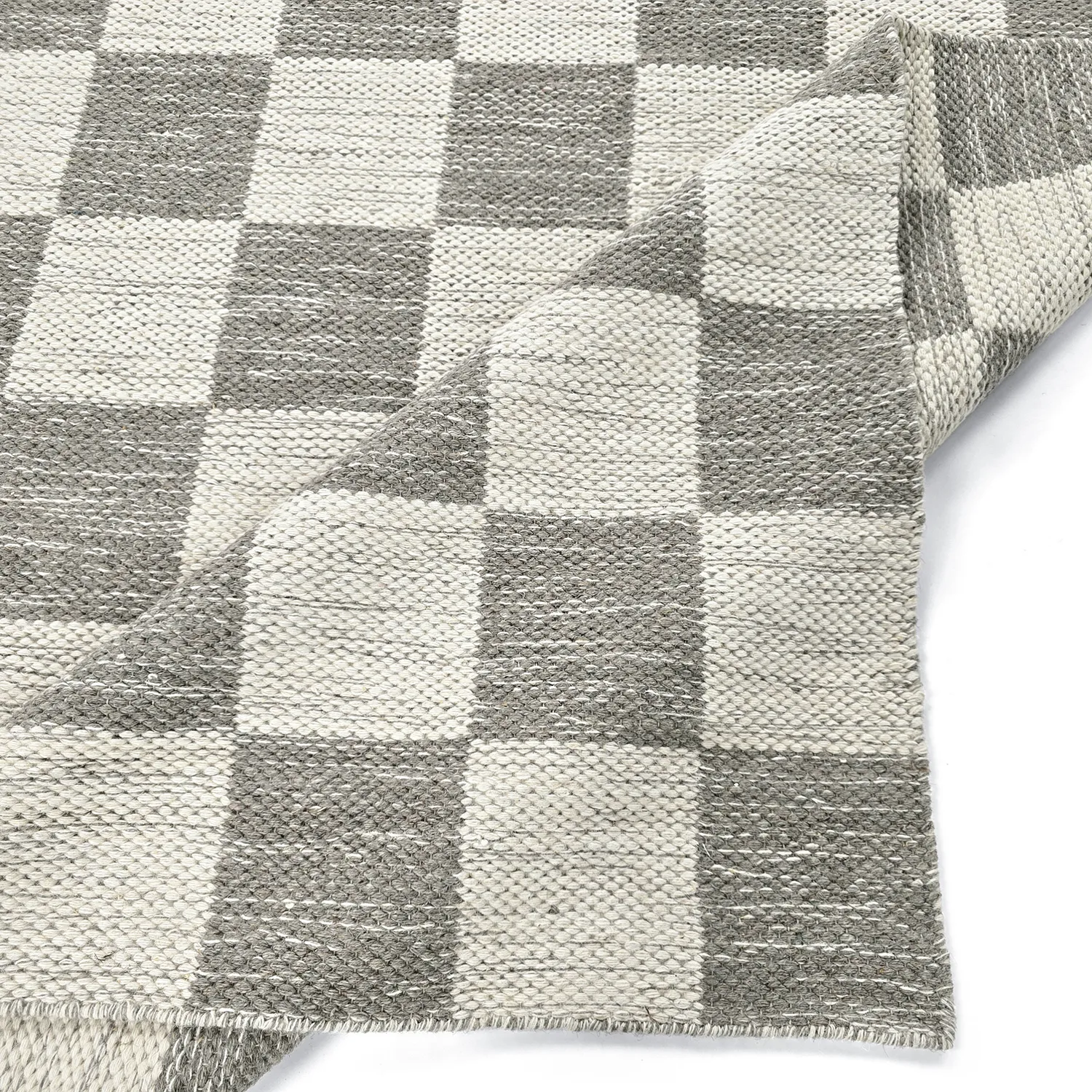 Alfombra de Lana - Dundee (gris/blanco)