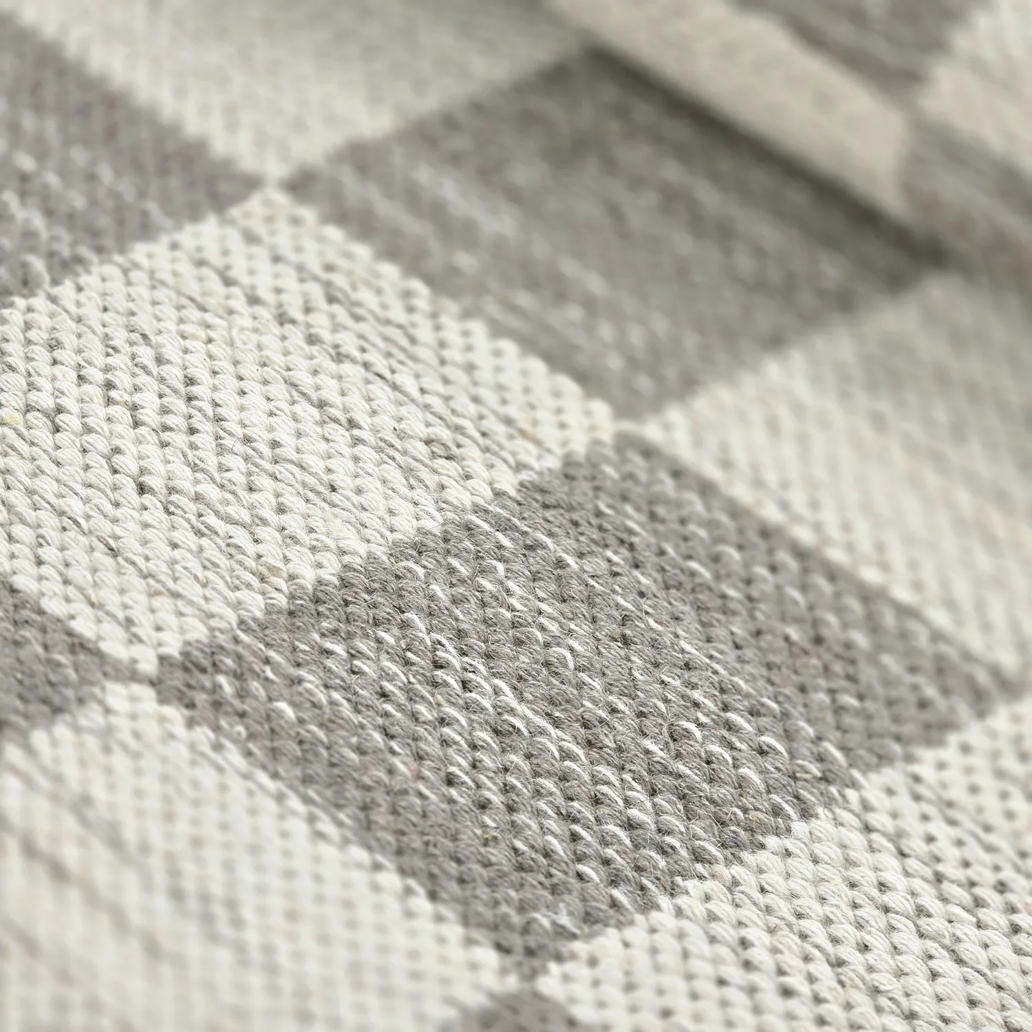 Alfombra de Lana - Dundee (gris/blanco)