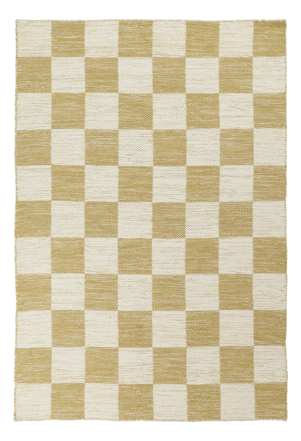 Alfombra de Lana - Dundee (amarillo/blanco)