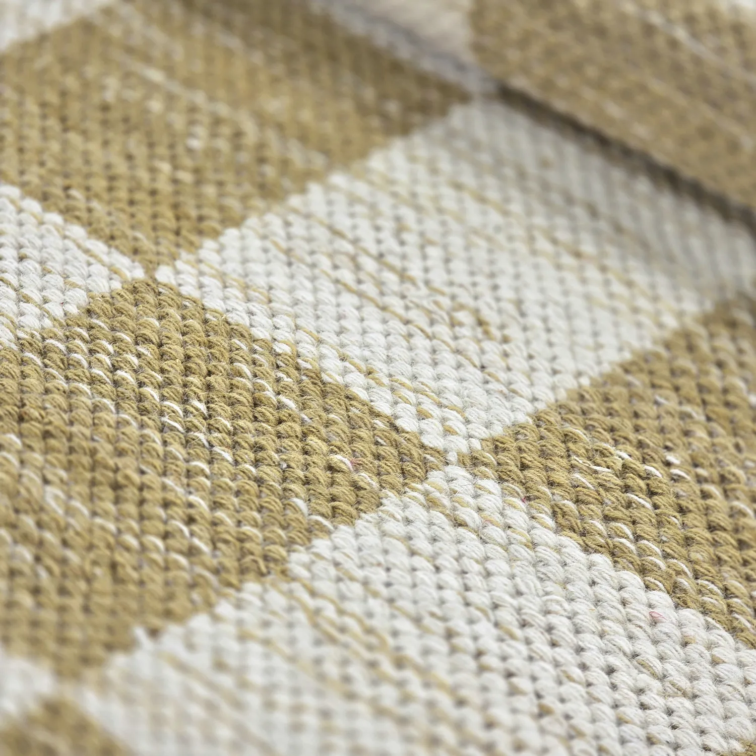 Alfombra de Lana - Dundee (amarillo/blanco)