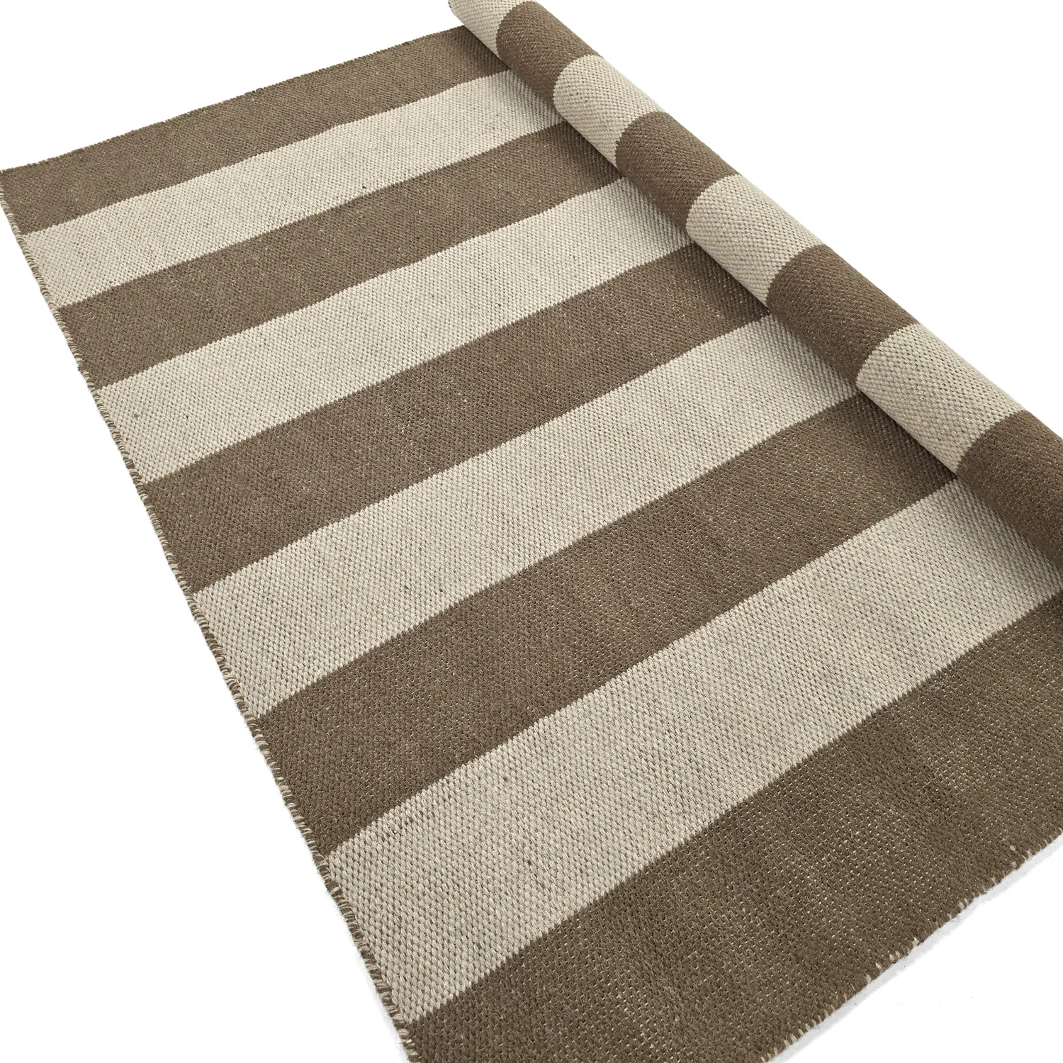 Alfombra de Lana - Garine (marrón/beige)