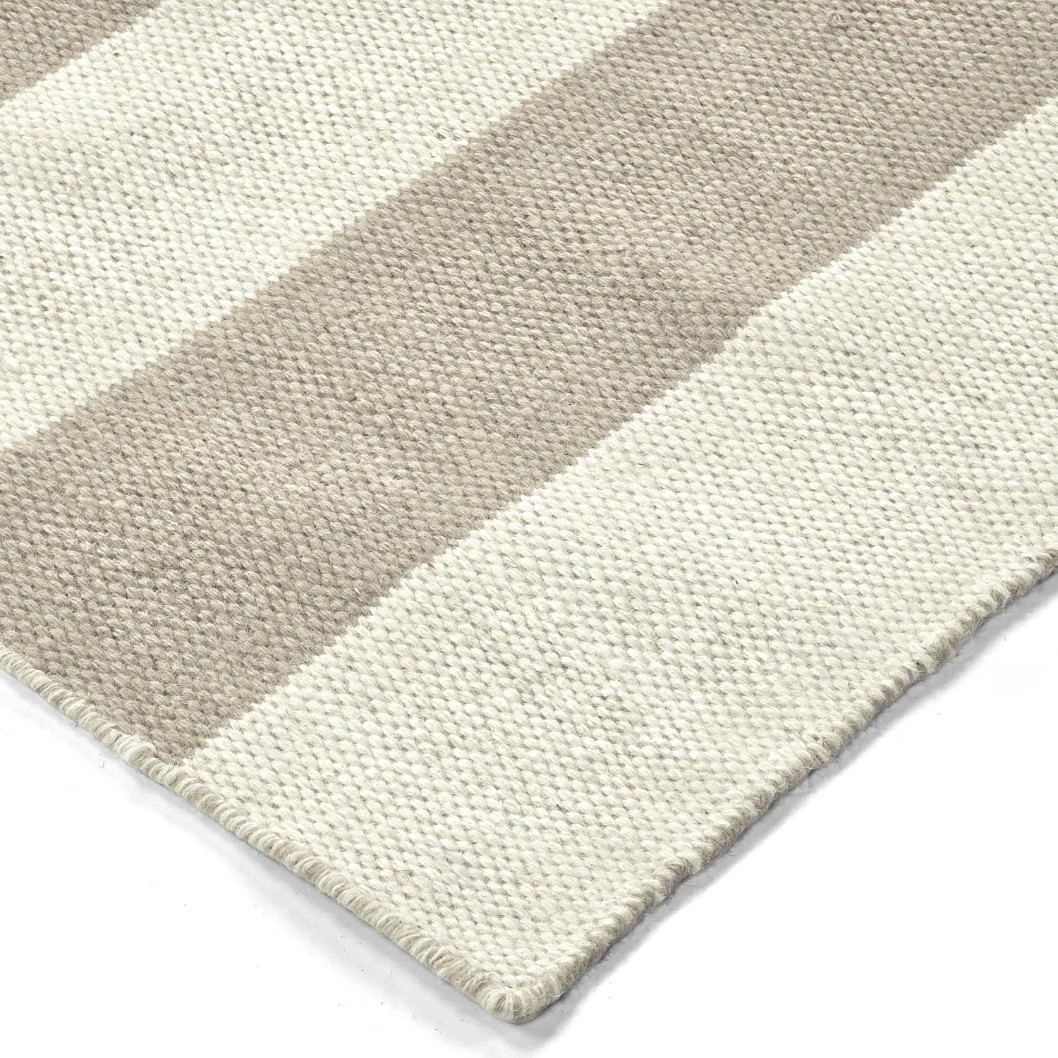 Alfombra de Lana - Garine (blanco roto/beige)