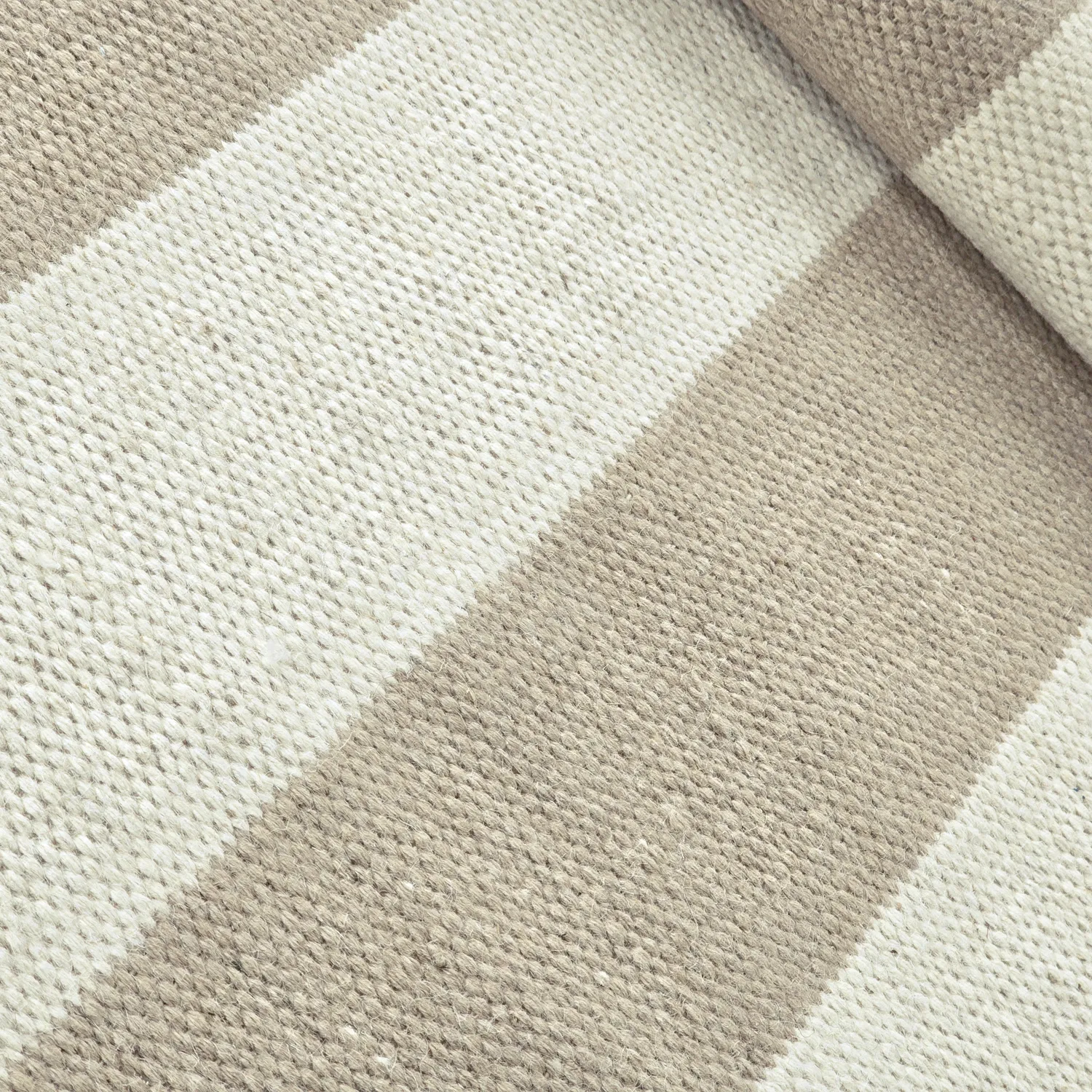 Alfombra de Lana - Garine (blanco roto/beige)