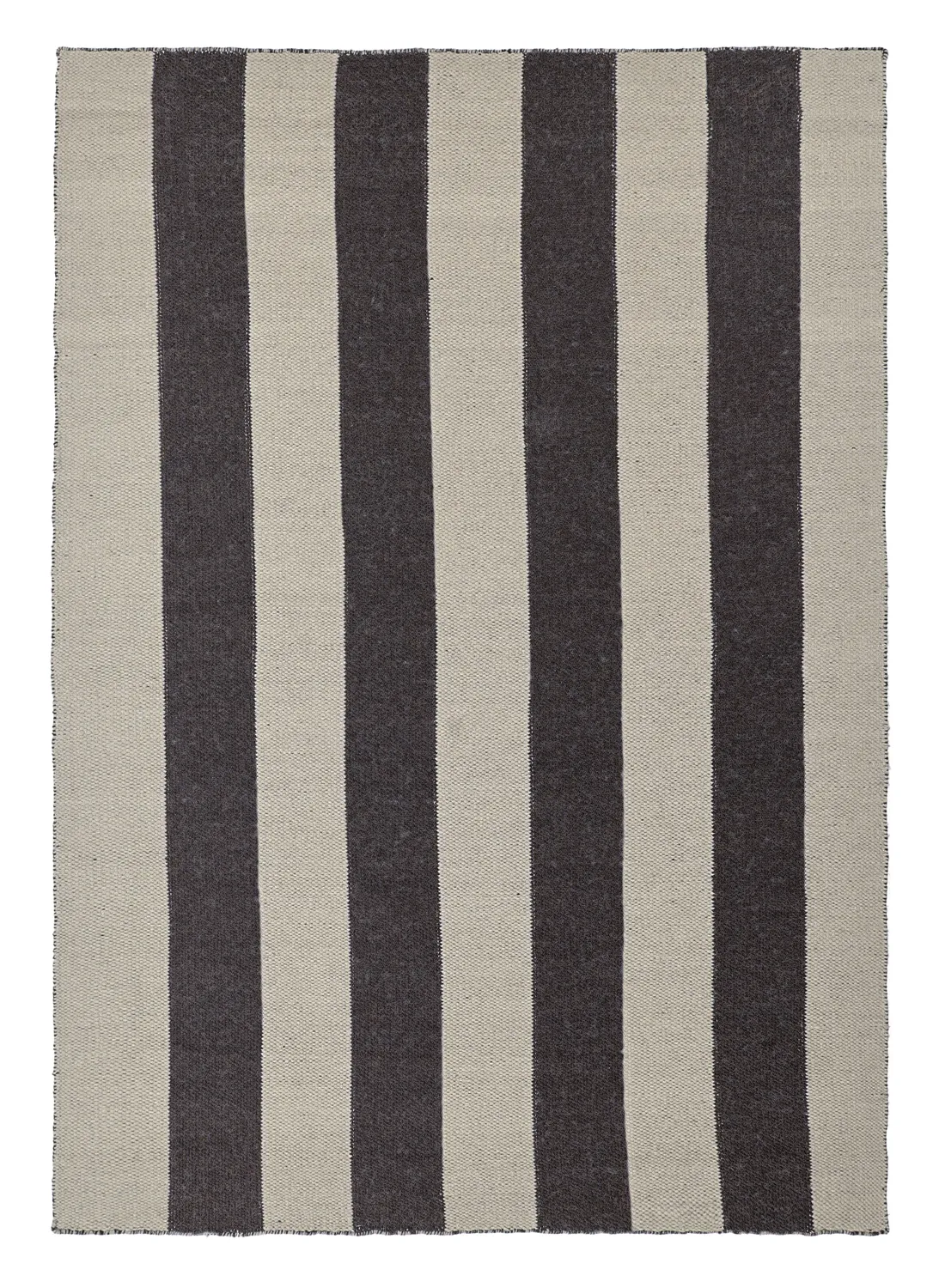 Alfombra de Lana - Garine (negro/beige)