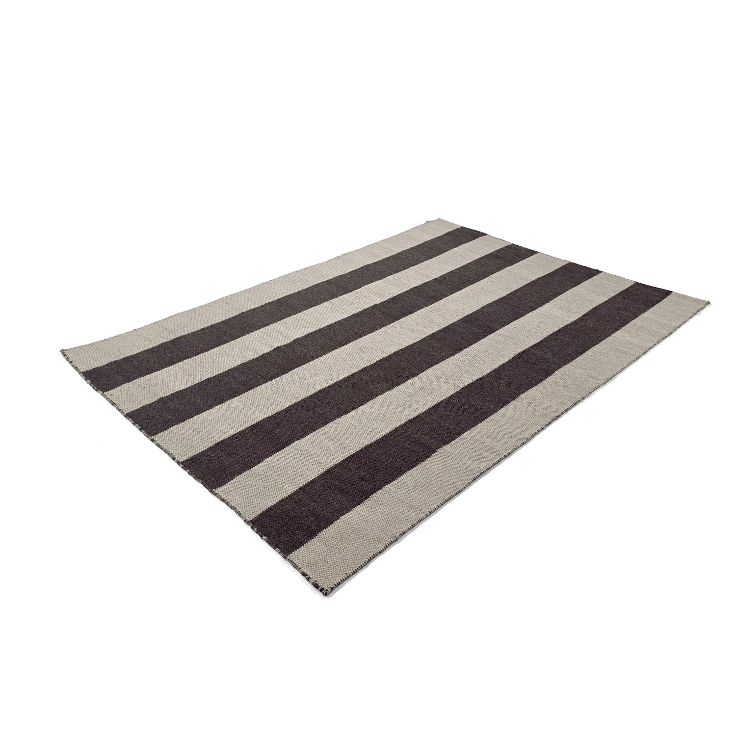 Alfombra de Lana - Garine (negro/beige)