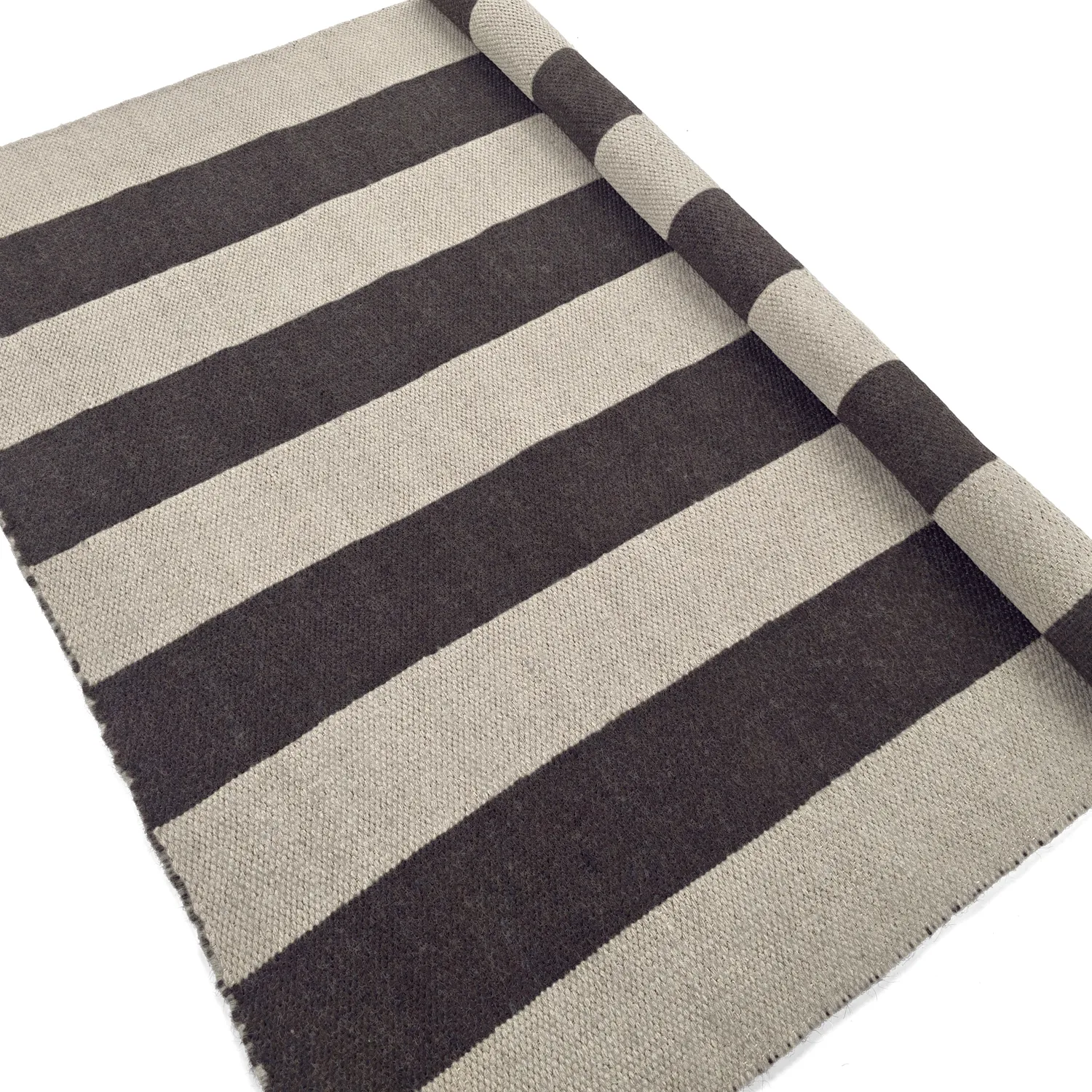 Alfombra de Lana - Garine (negro/beige)