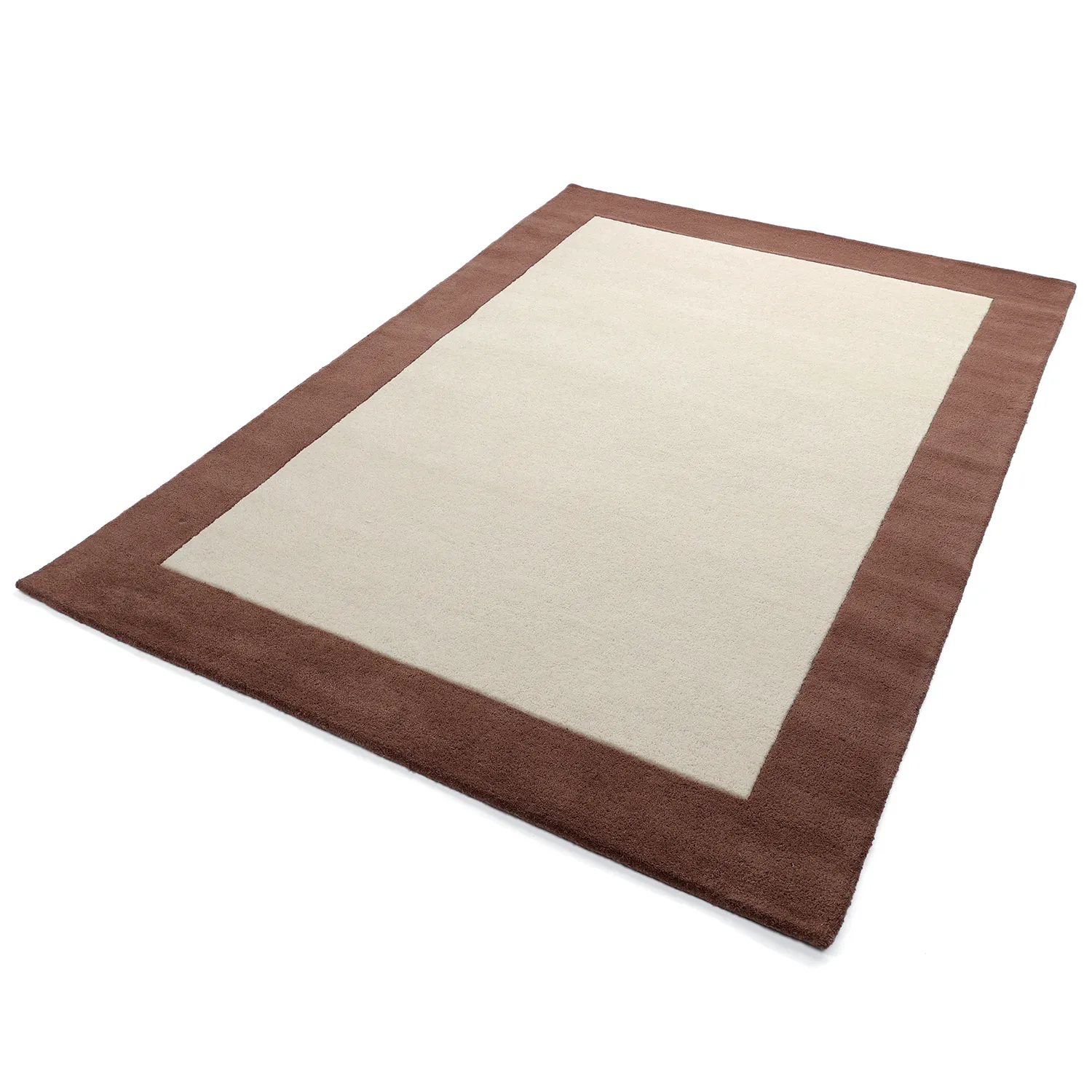 Alfombra de Lana - Gaya Hand Tufted Wool Premium (crema/marrón)