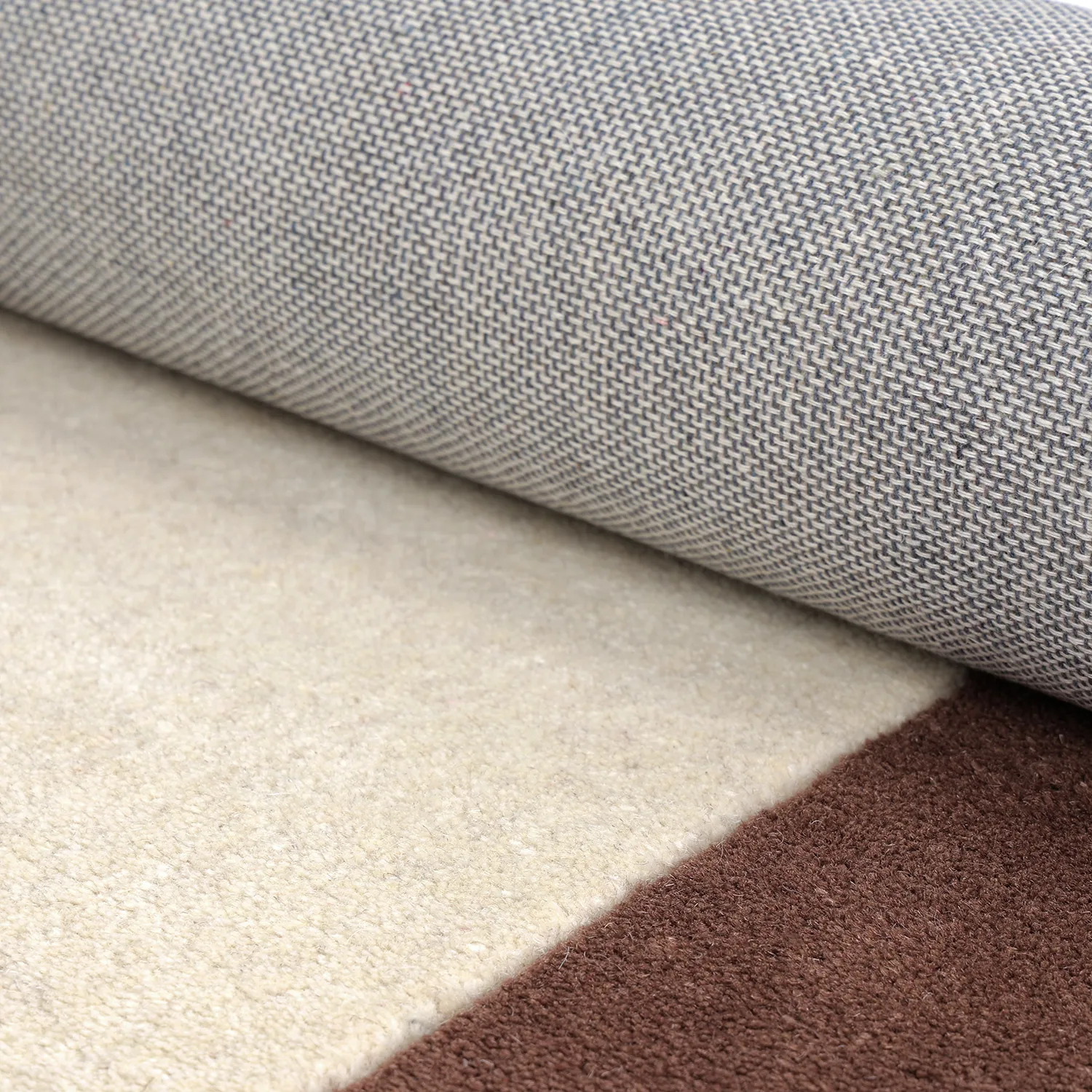 Alfombra de Lana - Gaya Hand Tufted Wool Premium (crema/marrón)