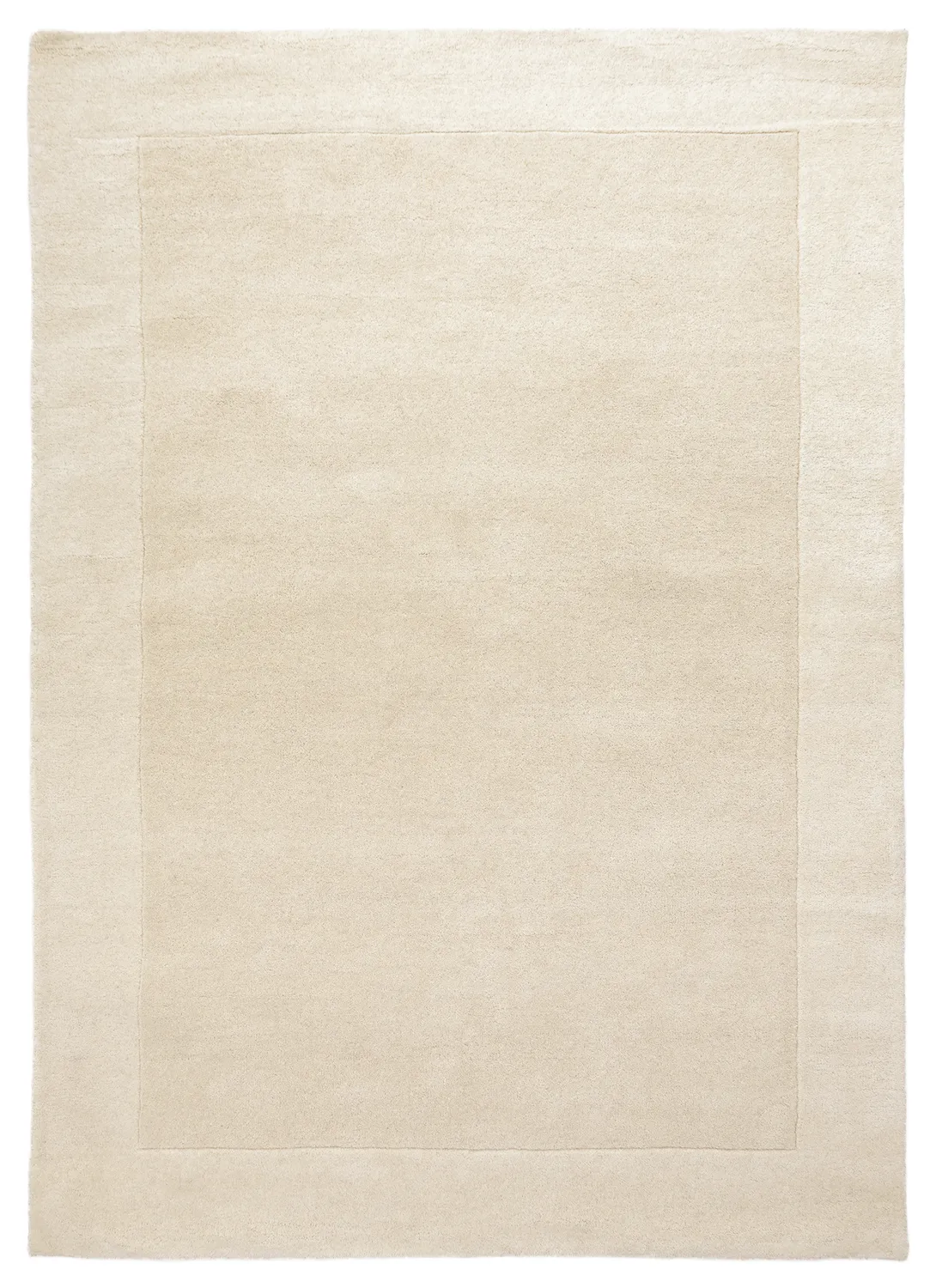 Alfombra de Lana - Gaya Hand Tufted Wool Premium (crema/blanco)