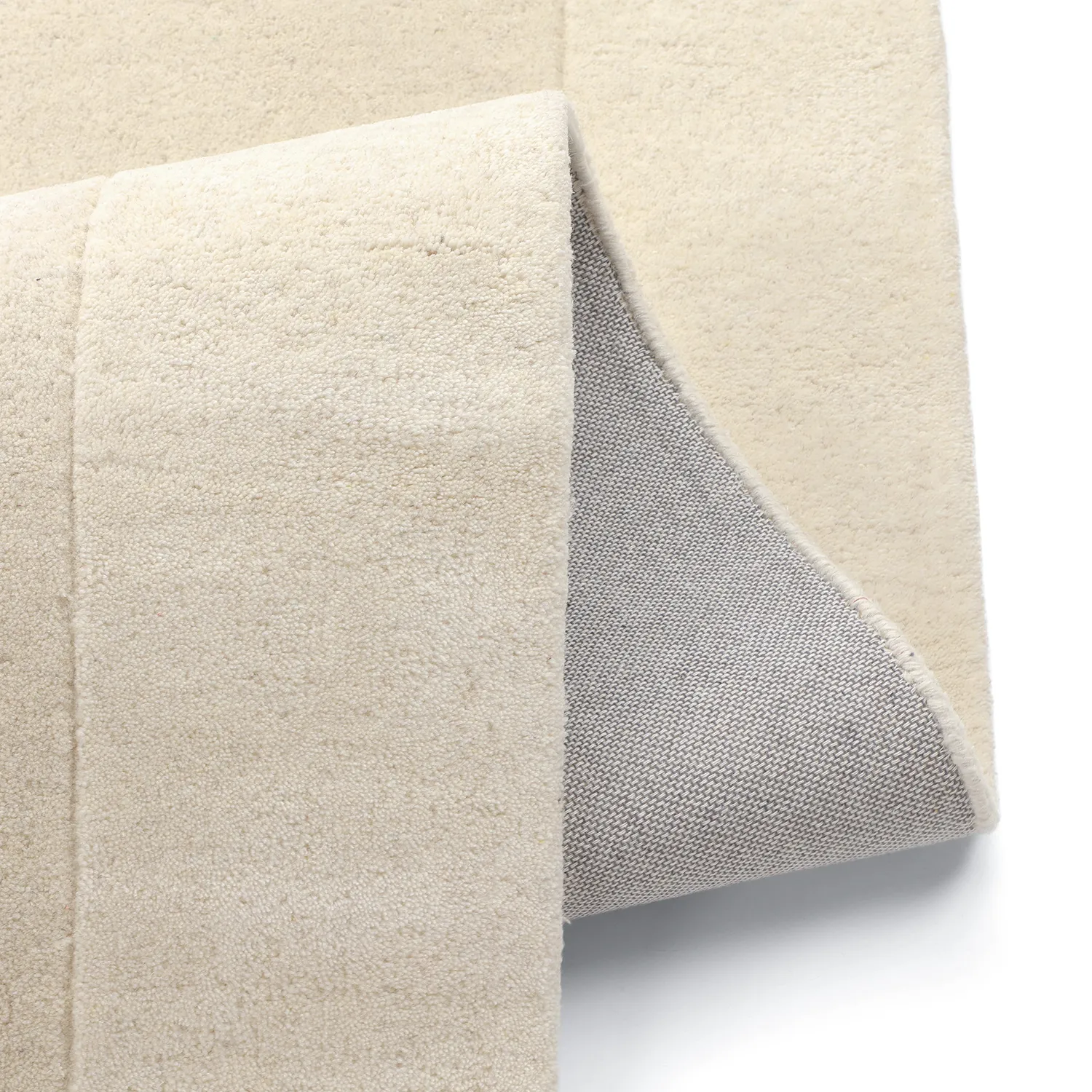 Alfombra de Lana - Gaya Hand Tufted Wool Premium (crema/blanco)