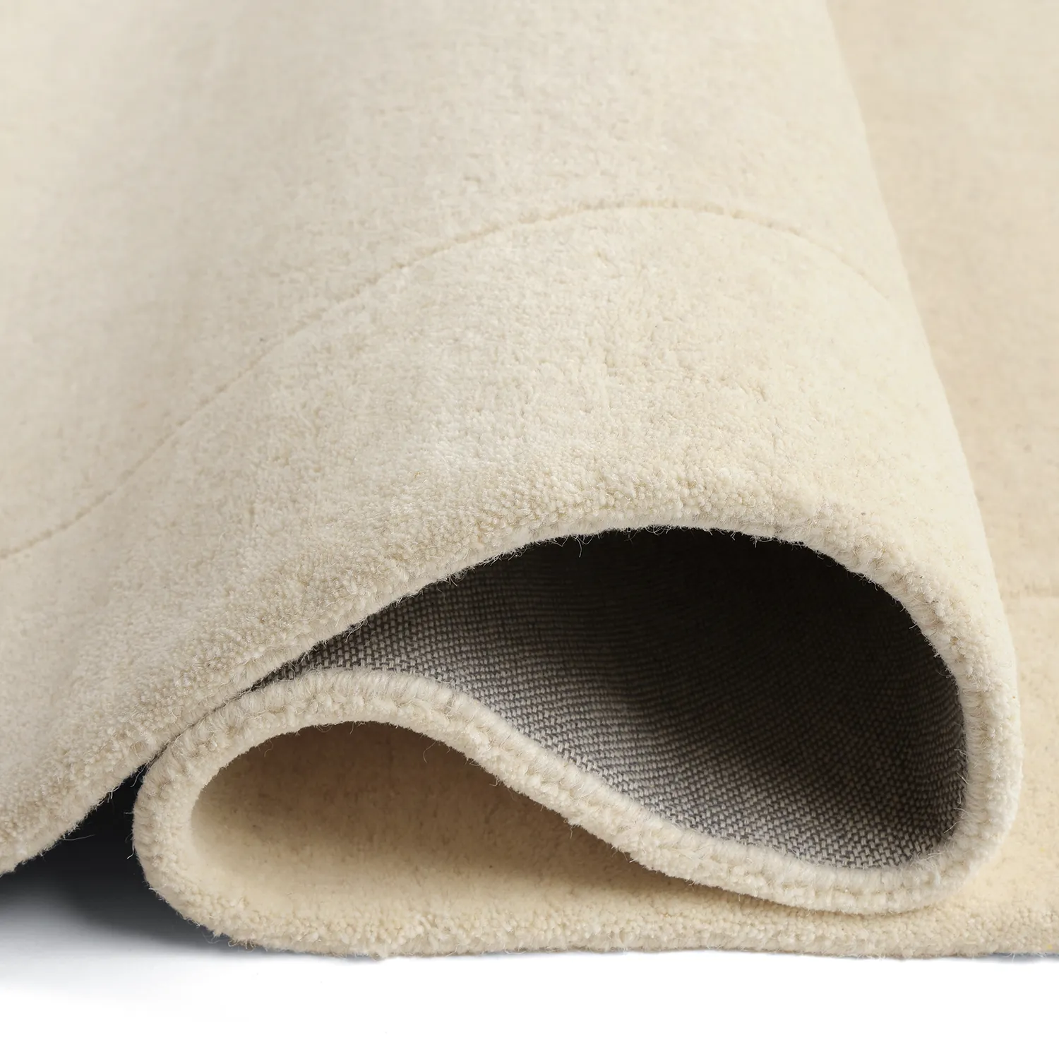 Alfombra de Lana - Gaya Hand Tufted Wool Premium (crema/blanco)