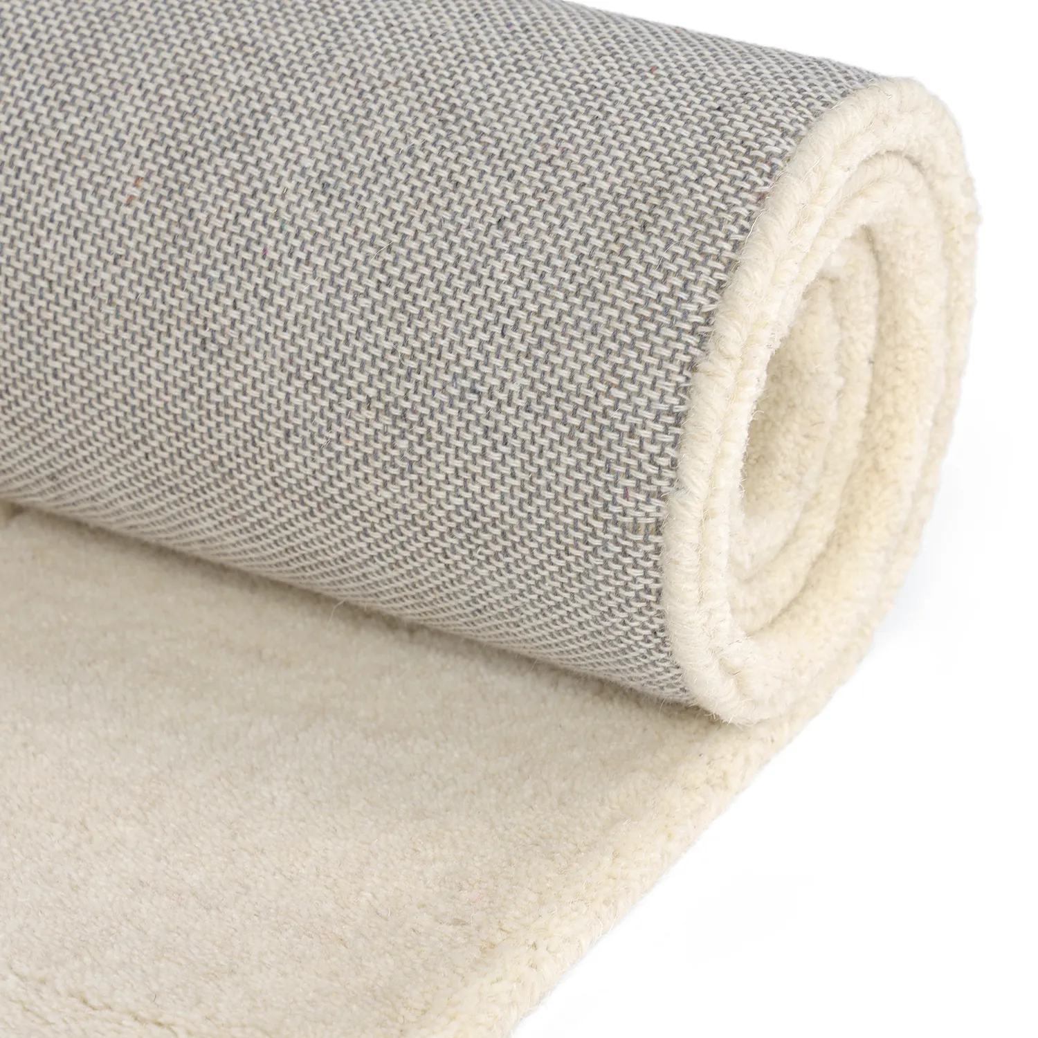 Alfombra de Lana - Gaya Hand Tufted Wool Premium (crema/blanco)