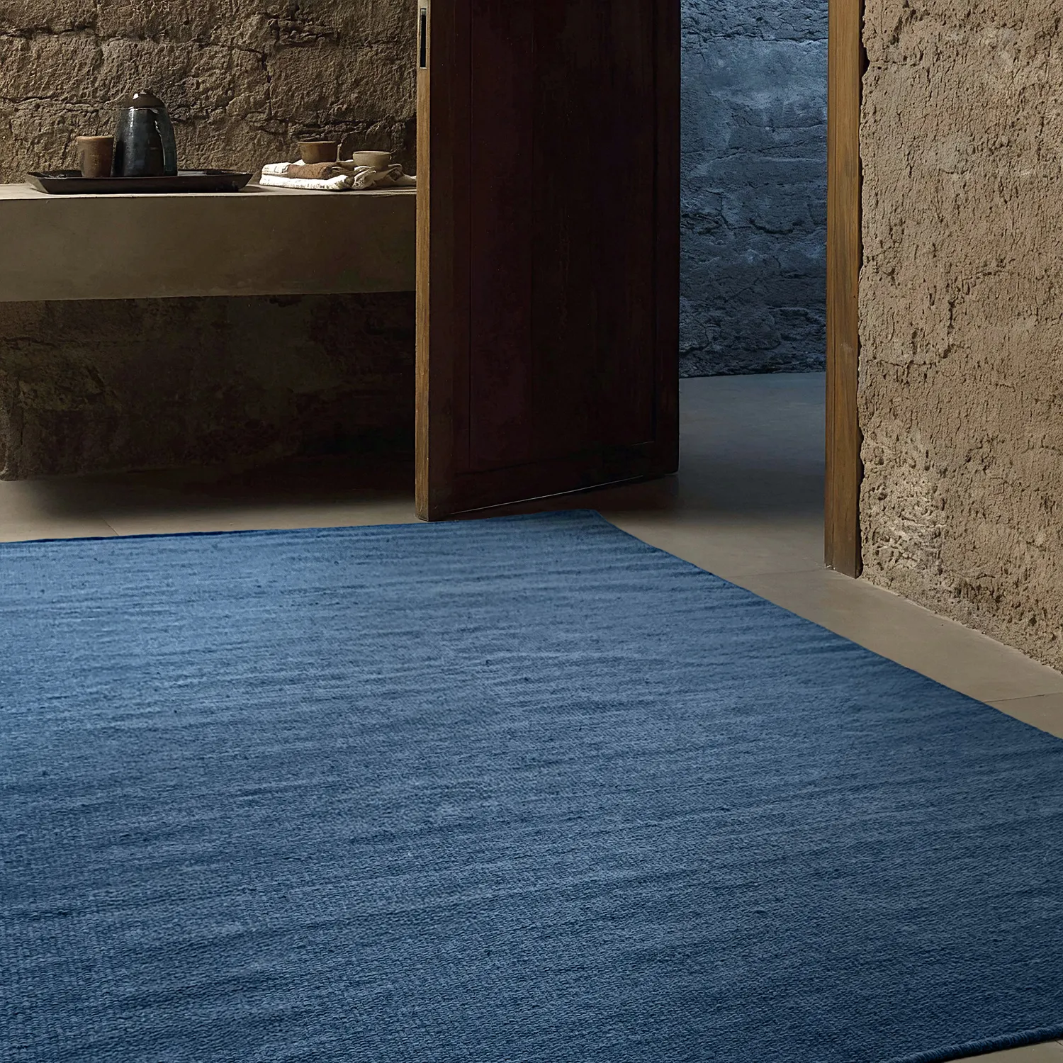 Alfombra de Lana - Hamilton (azul marino)