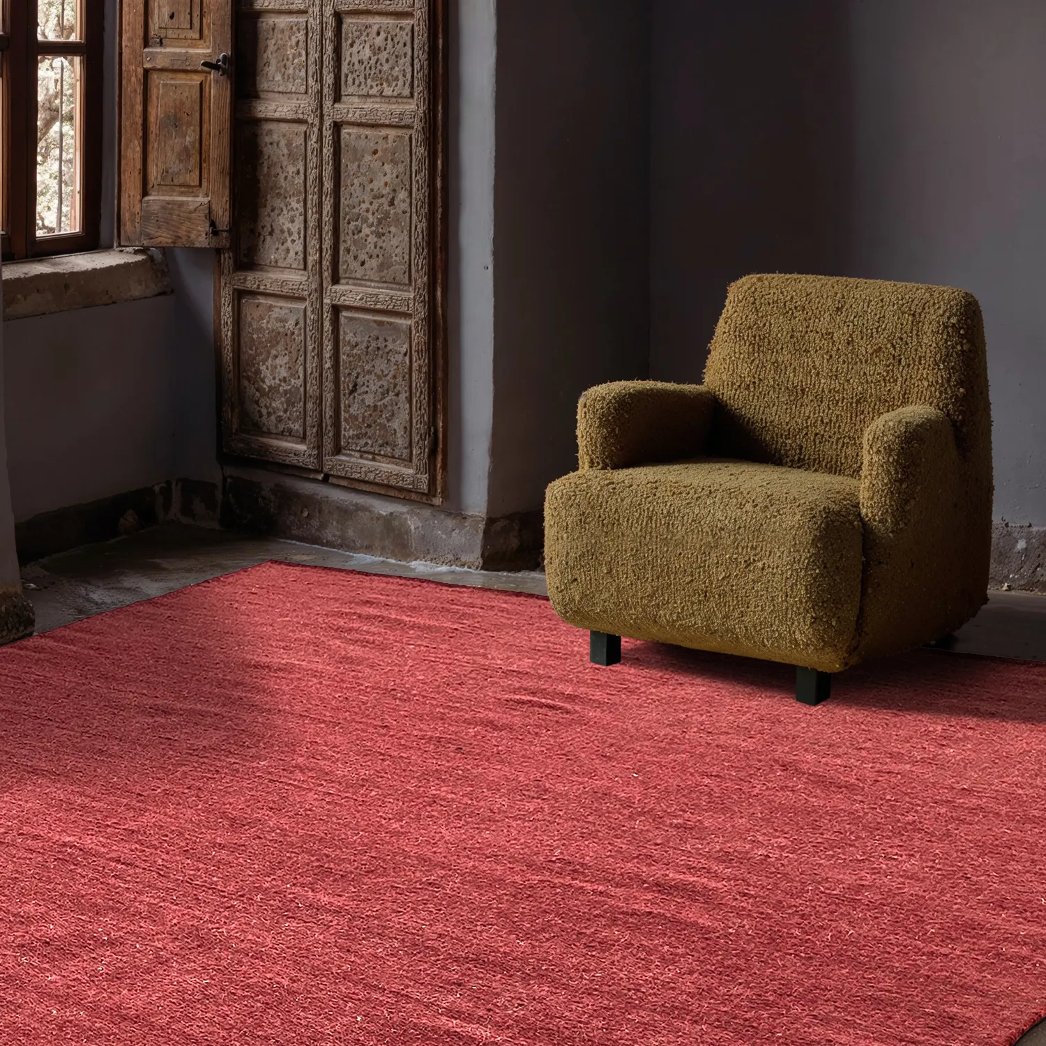 Alfombra de Lana - Hamilton (rojo intenso)