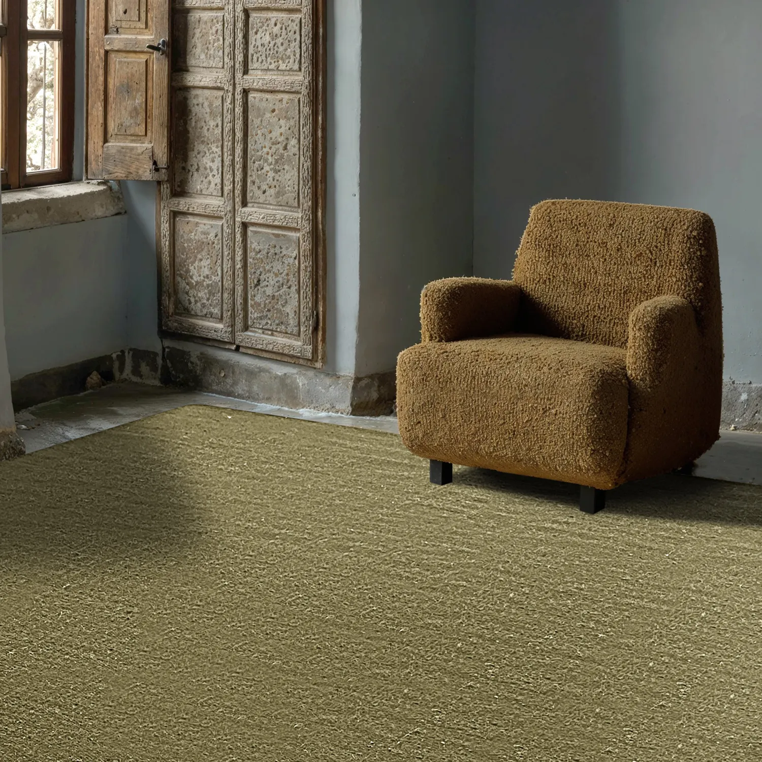 Alfombra de Lana - Hamilton (verde musgo)