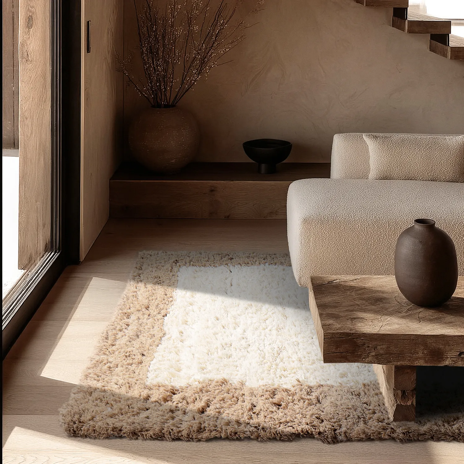 Alfombra de Lana - Khenifra Handknot Wool Premium (crema/beige)