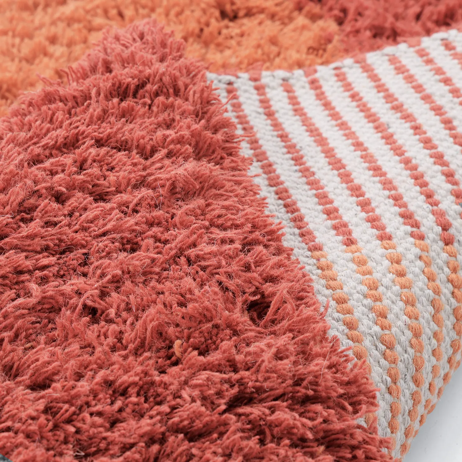 Alfombra de Lana - Khenifra Handknot Wool Premium (naranja/rojo)